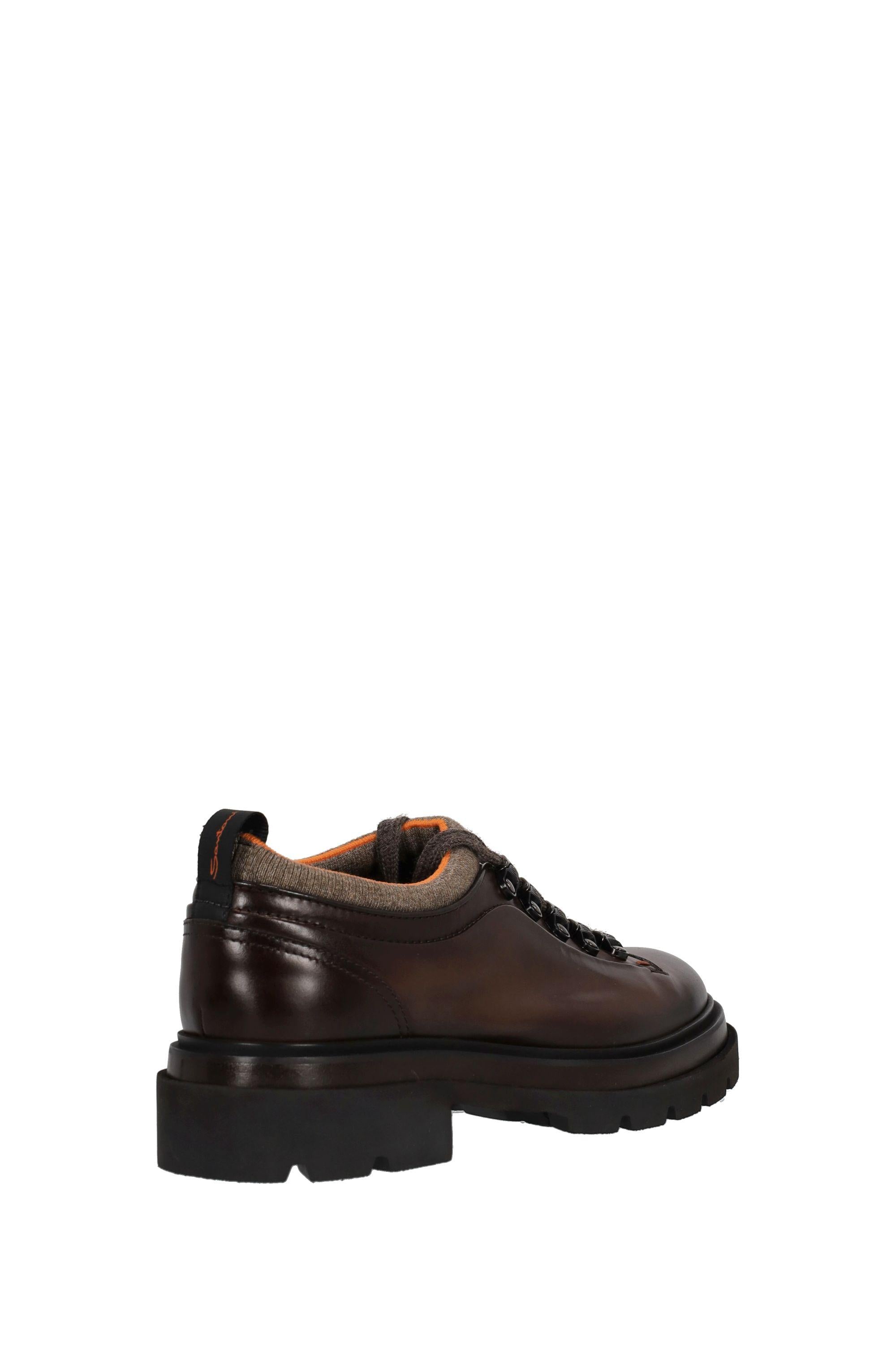 Santoni Rocciatore basso in pelle modello Alpine MGMI18879JK4MNTG T50 