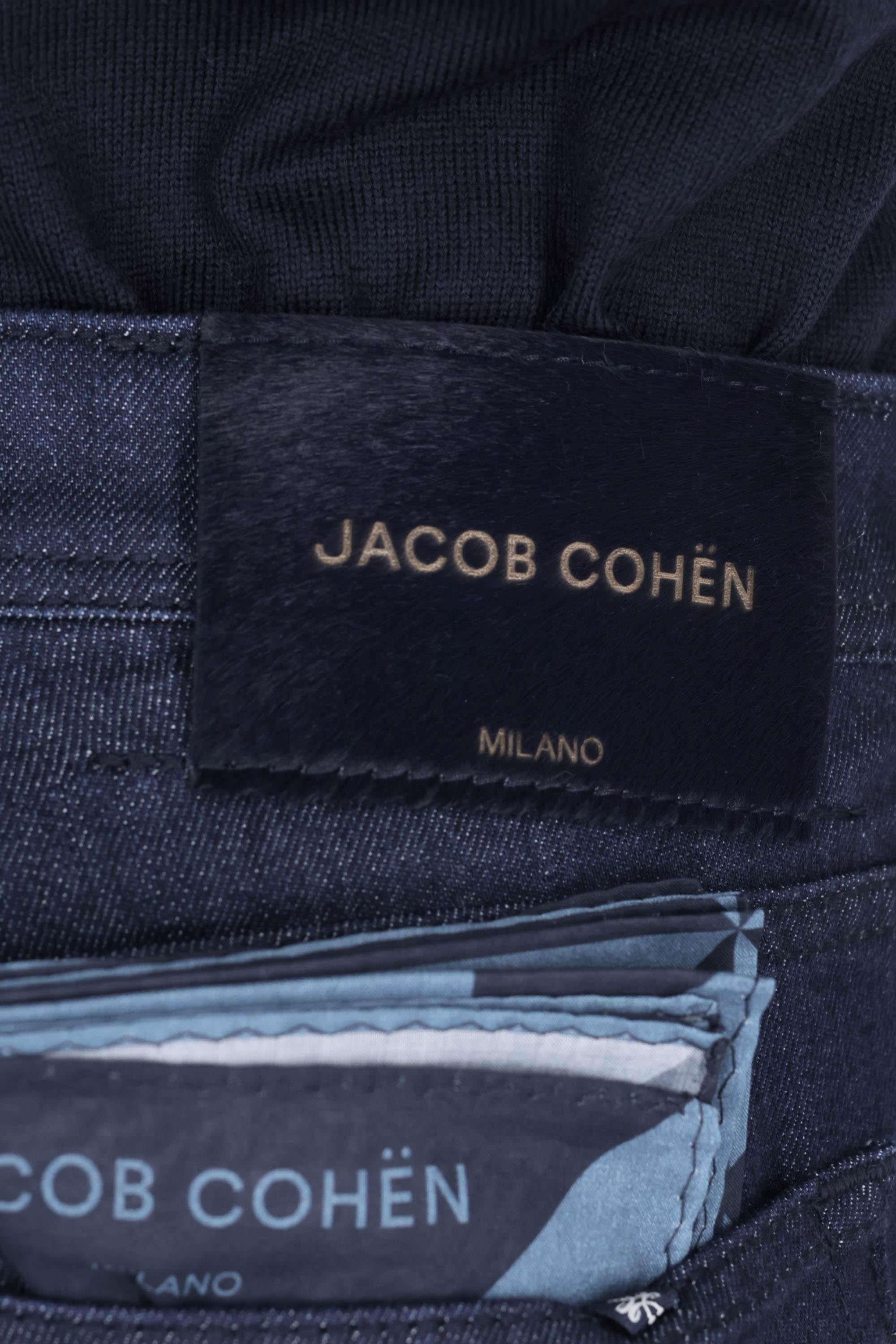 Jacob Cohen Jeans scuro in cotone comfort etichetta cavallino blu Nick fit JUX_QX006 N34 S3623/2 NICK 100D 