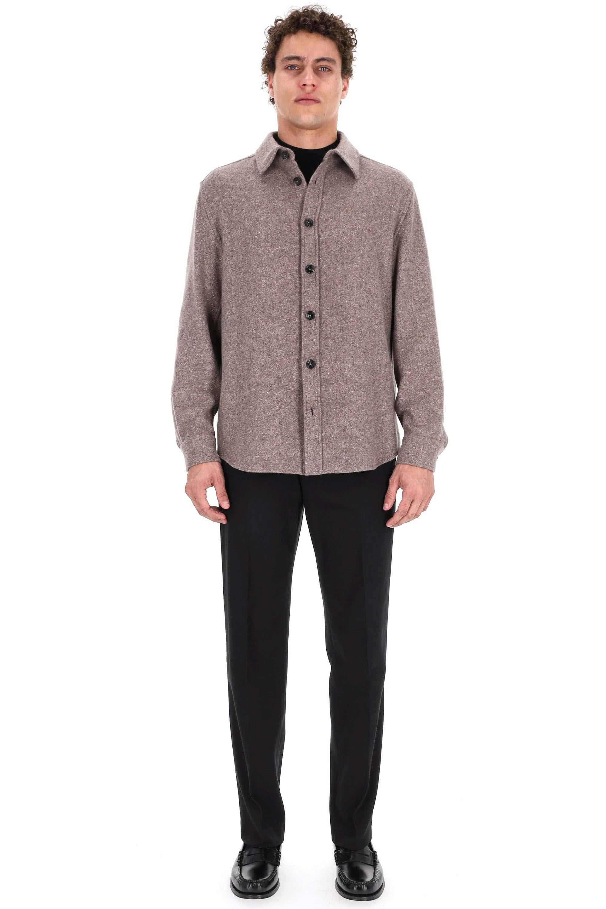 Zegna Overshirt in donegal di lana-seta UGV10A2-SOT48 018 