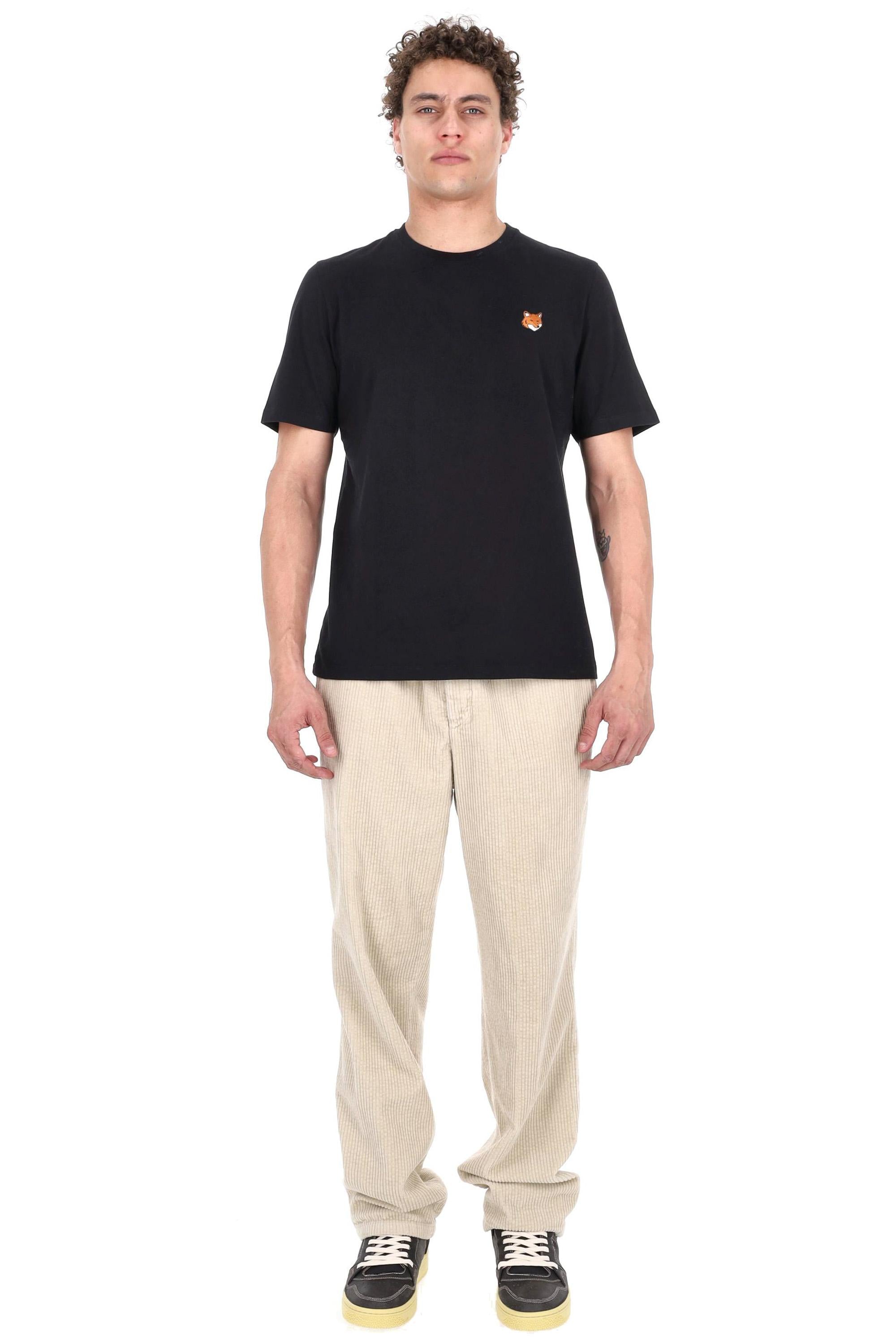 Maison Kitsuné T-shirt fox in cotone regular fit PM00107KJ7026 P199 