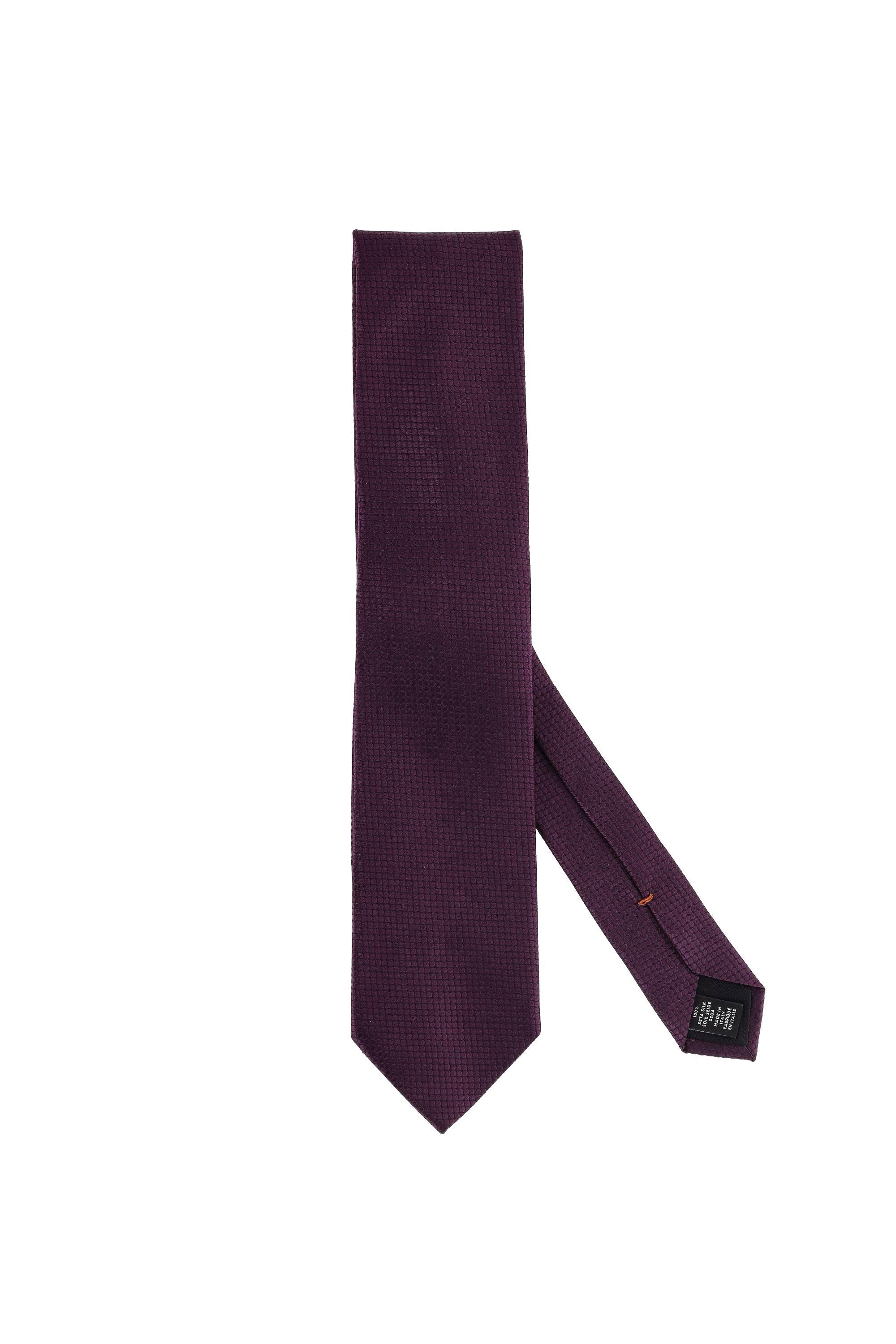 Zegna Cravatta micro trama in pura seta Z2W00TA2-1P8 PU1 