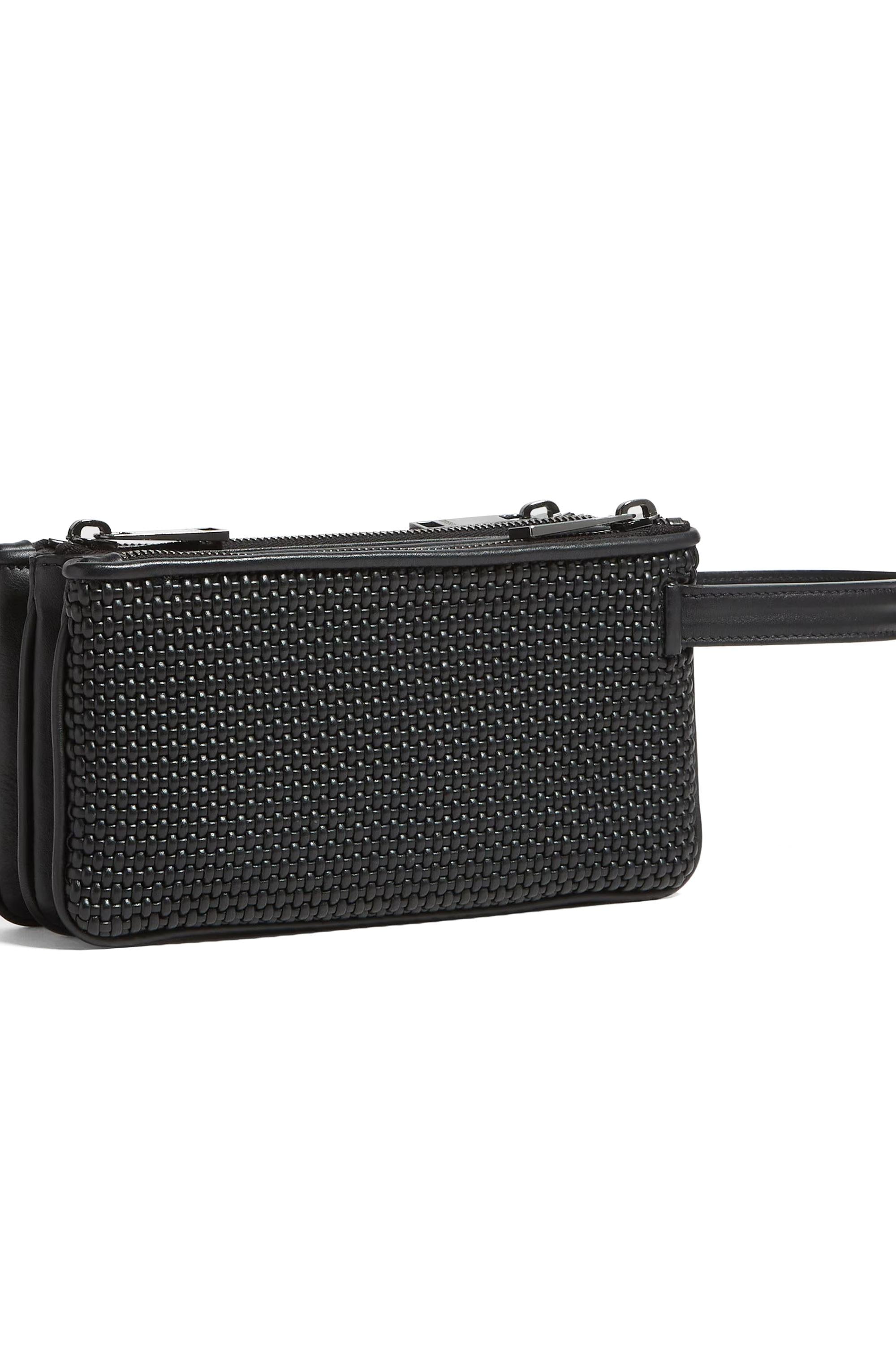 Pouch in pelle tripla zip LHPTB C1923Z NER Zegna 