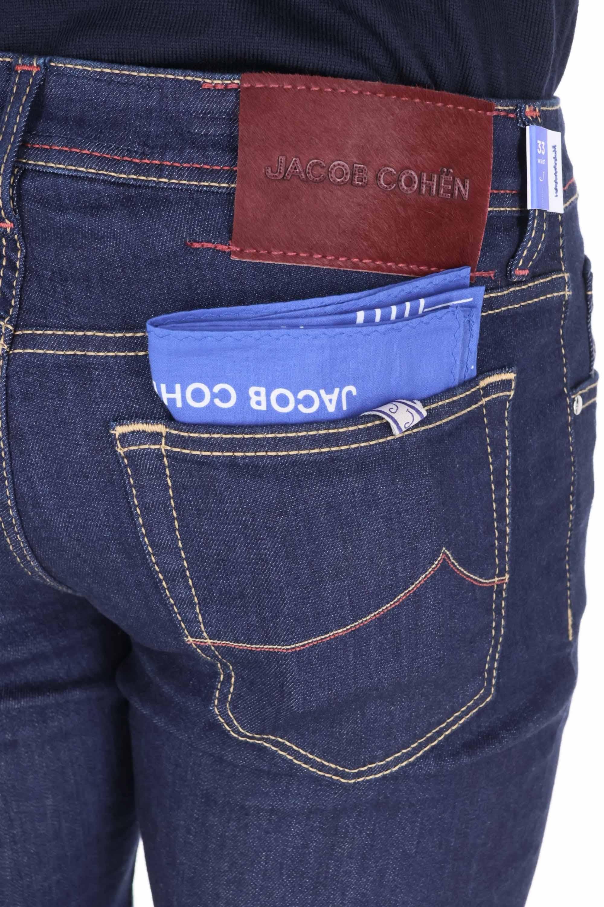 Jacob Cohen Jeans in cotone comfort etichetta cavallino rosso Bard fit JUX_QX004 001 S3623 BARD 100D 