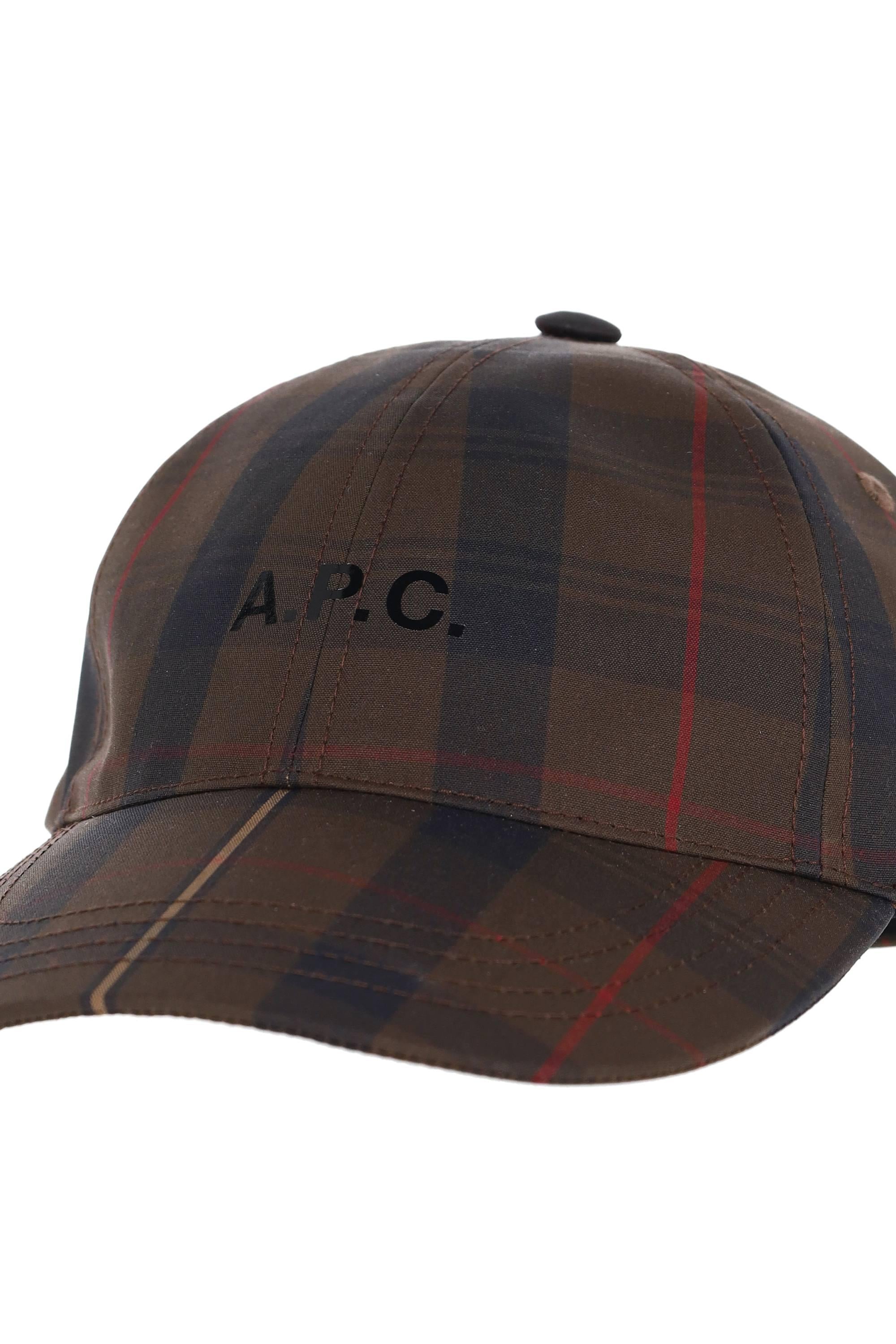 A.P.C. Cappello in nylon principe di galles COHKY-M24069 CAA-MARRON 