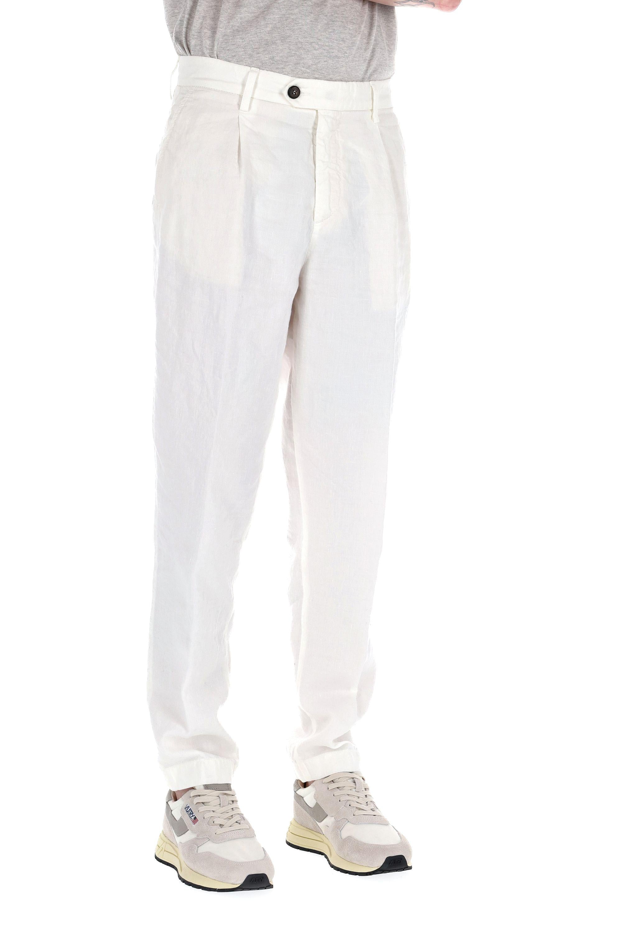 Pantalone in lino con pences K75PANJ05 TET0K002 01 Eleventy 