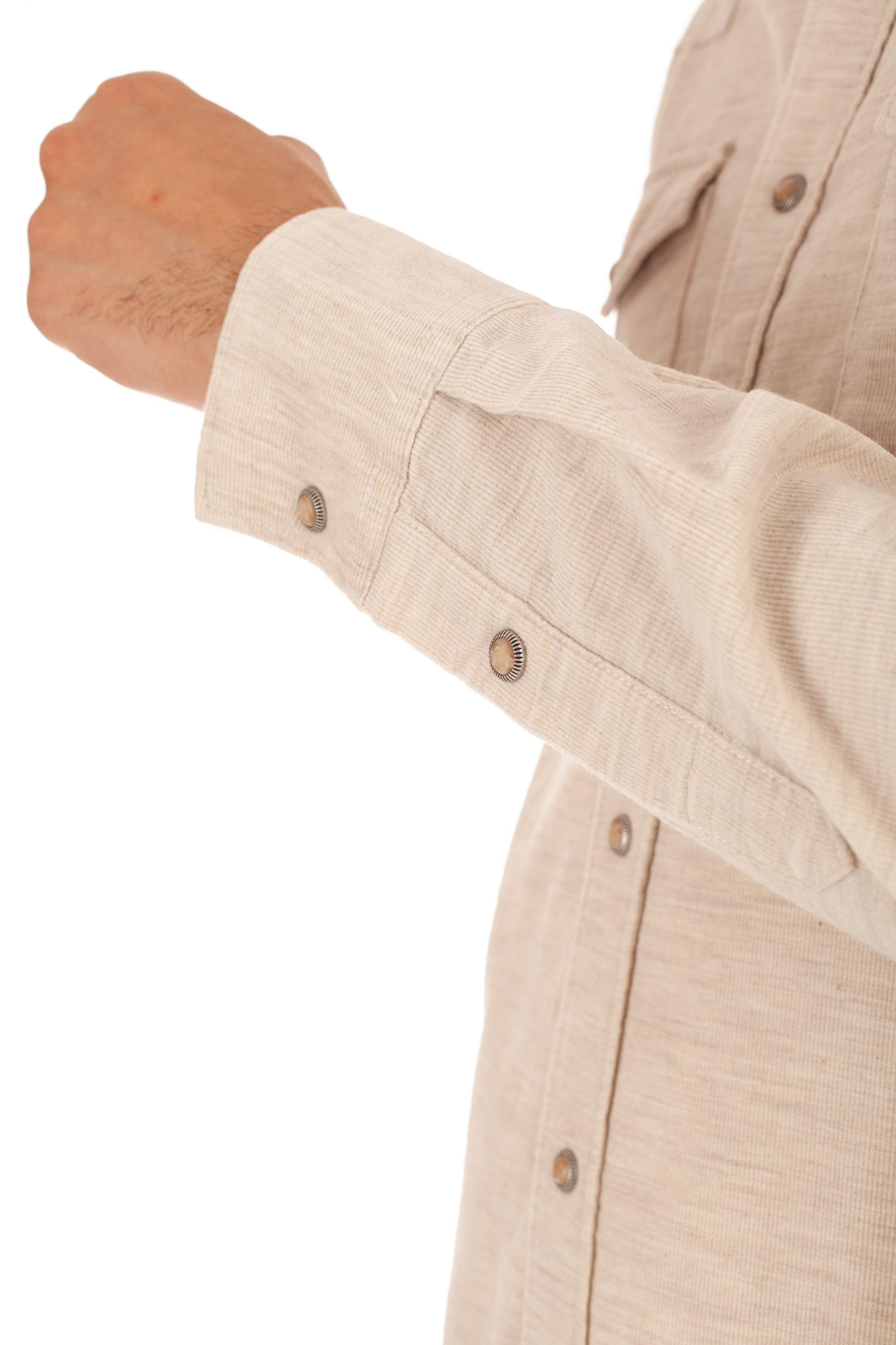Camicia texana in velluto 2000 righe H75CAMA09 TES0H153 02 Eleventy 