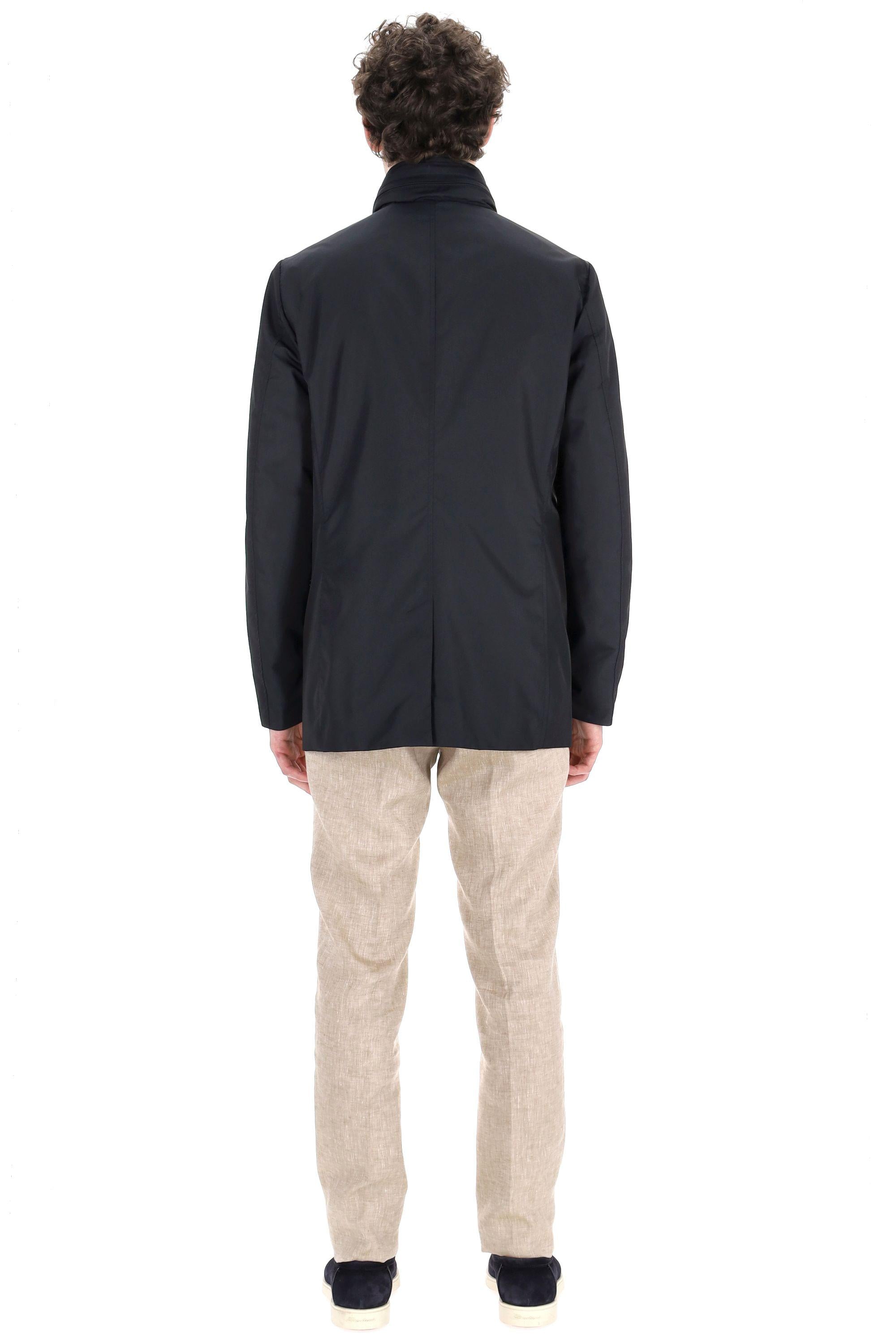 Car coat in nylon mod. Borromini-Wk BORROMINI-WK BLU Moorer 