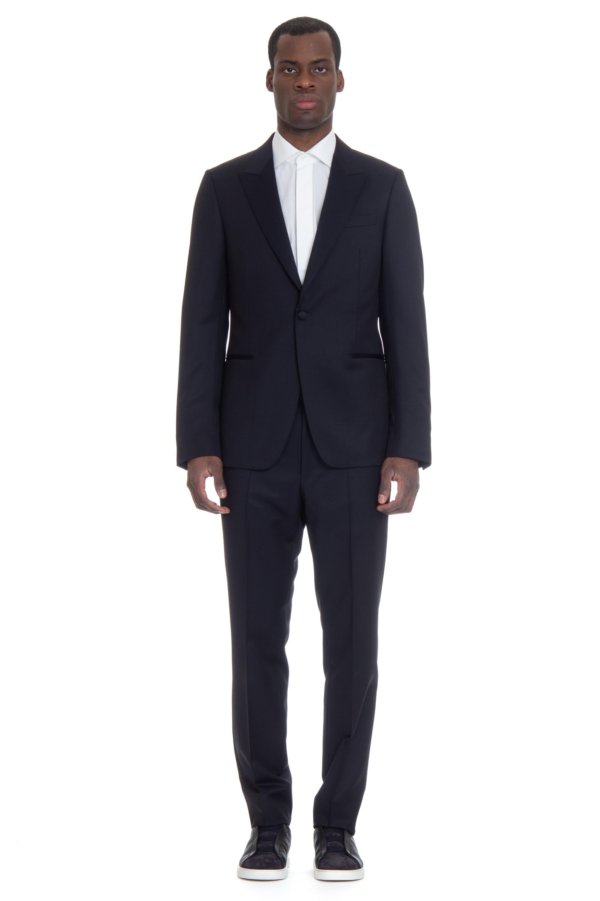 Zegna Abito smoking in lana-mohair 717701A7-282KGQ 412 