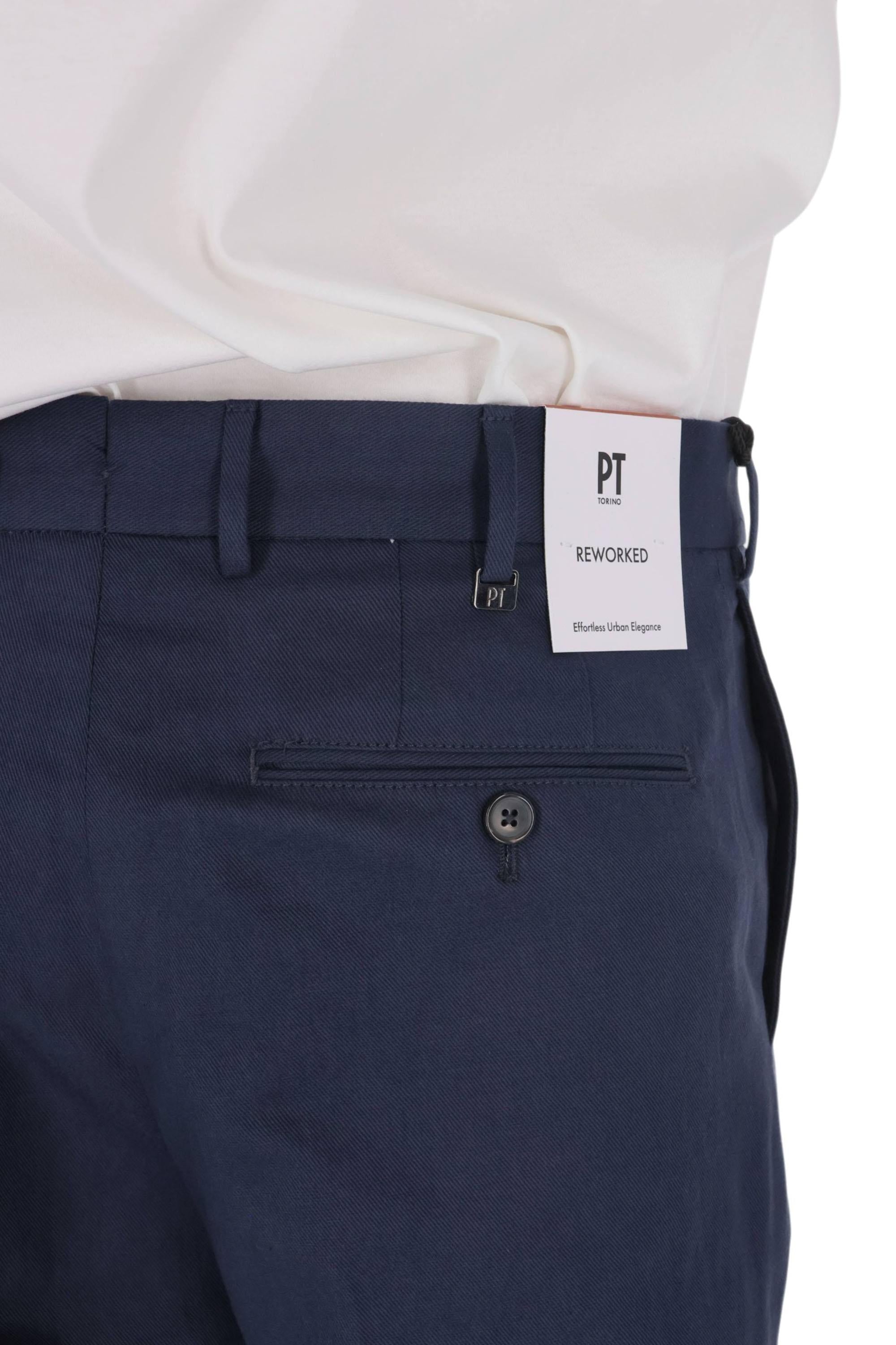 PT Torino Pantalone in bull di cotone-lino Master fit COASDSZ00REW PM31-2 0360 