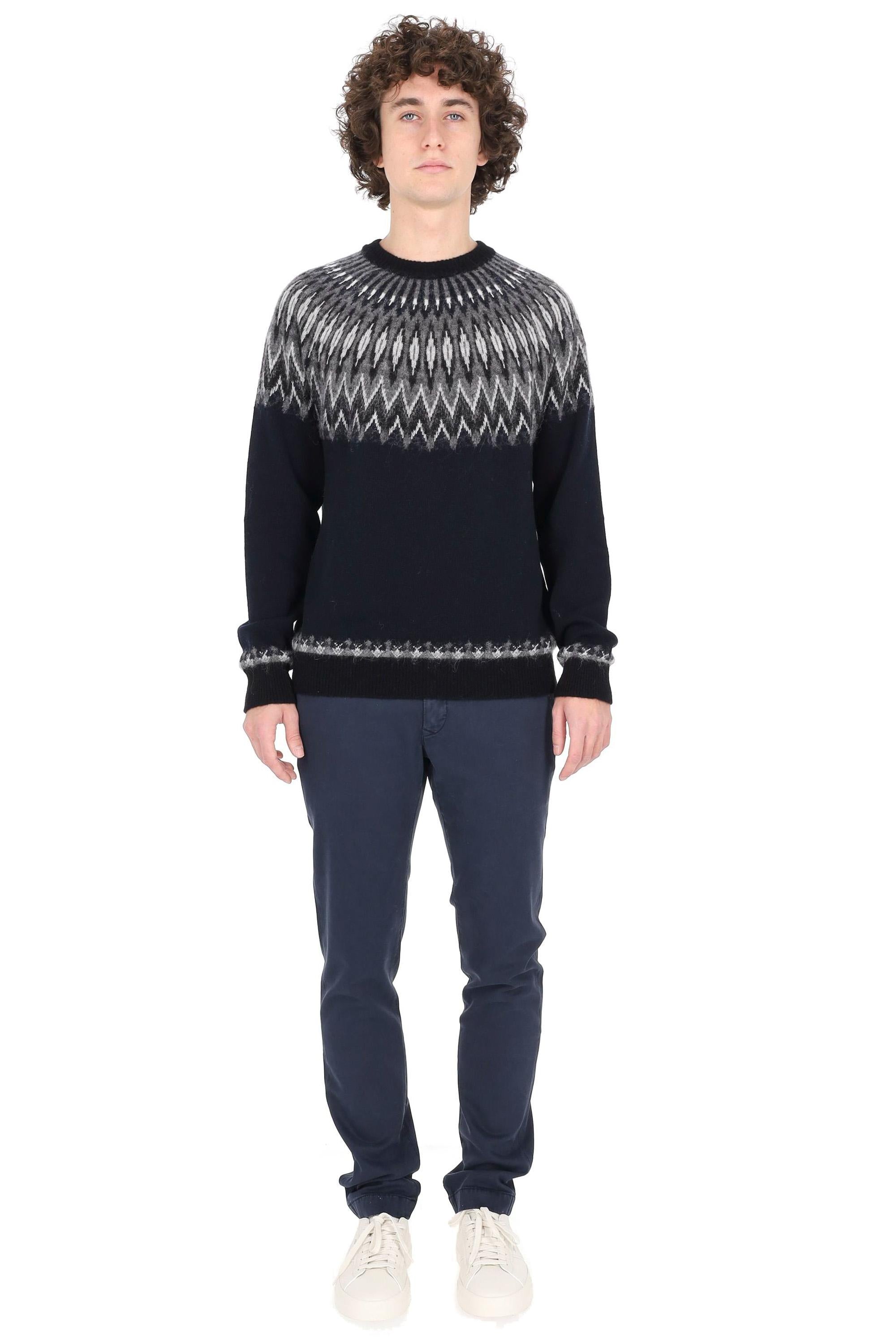 Roberto Collina Maglia girocollo in lana-alpaca lavorazione norvegese 253M35001 10 