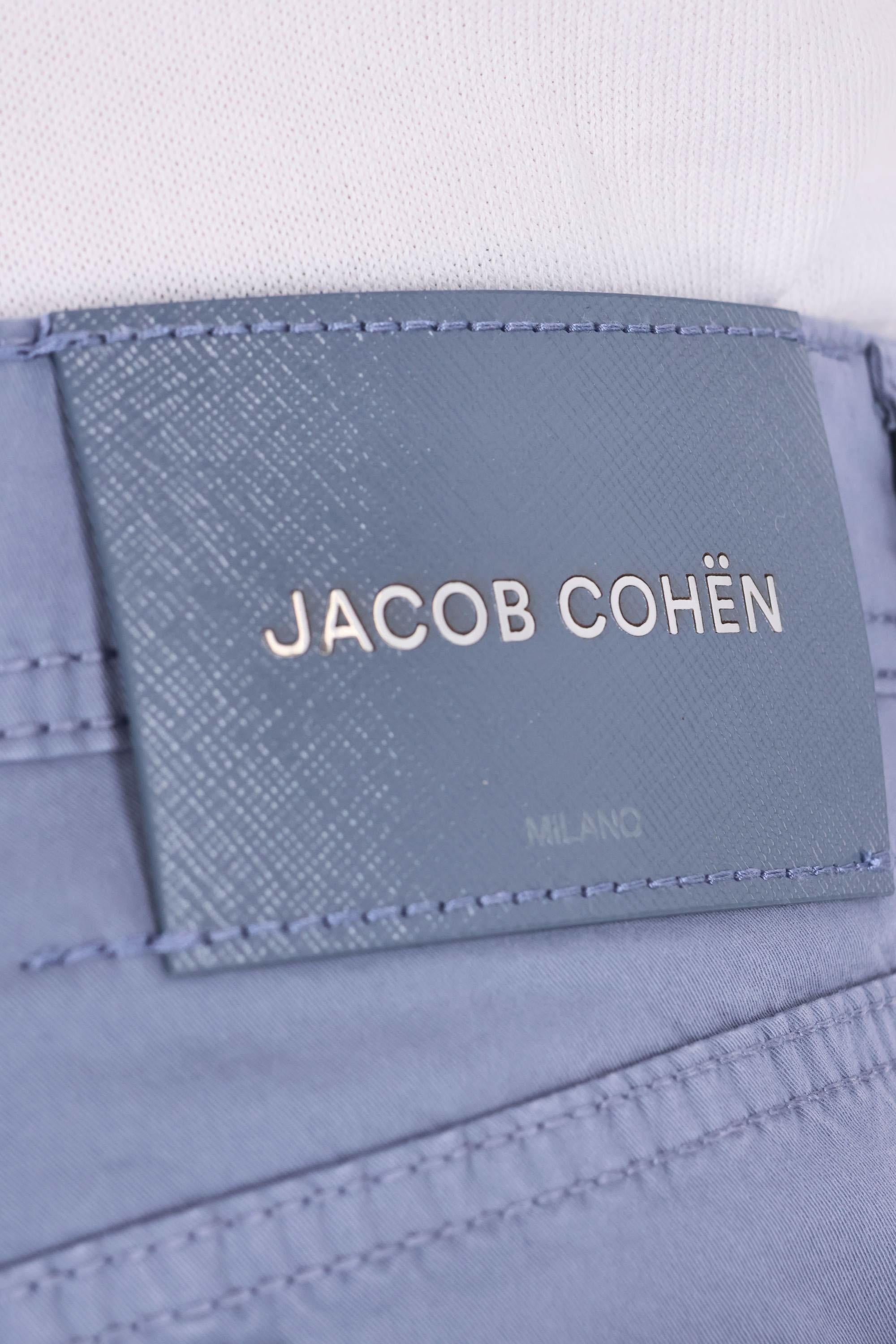 Jacob Cohen 5 tasche color in cotone etichetta pelle saffiano Scott fit QE015-036-S2544 W62 