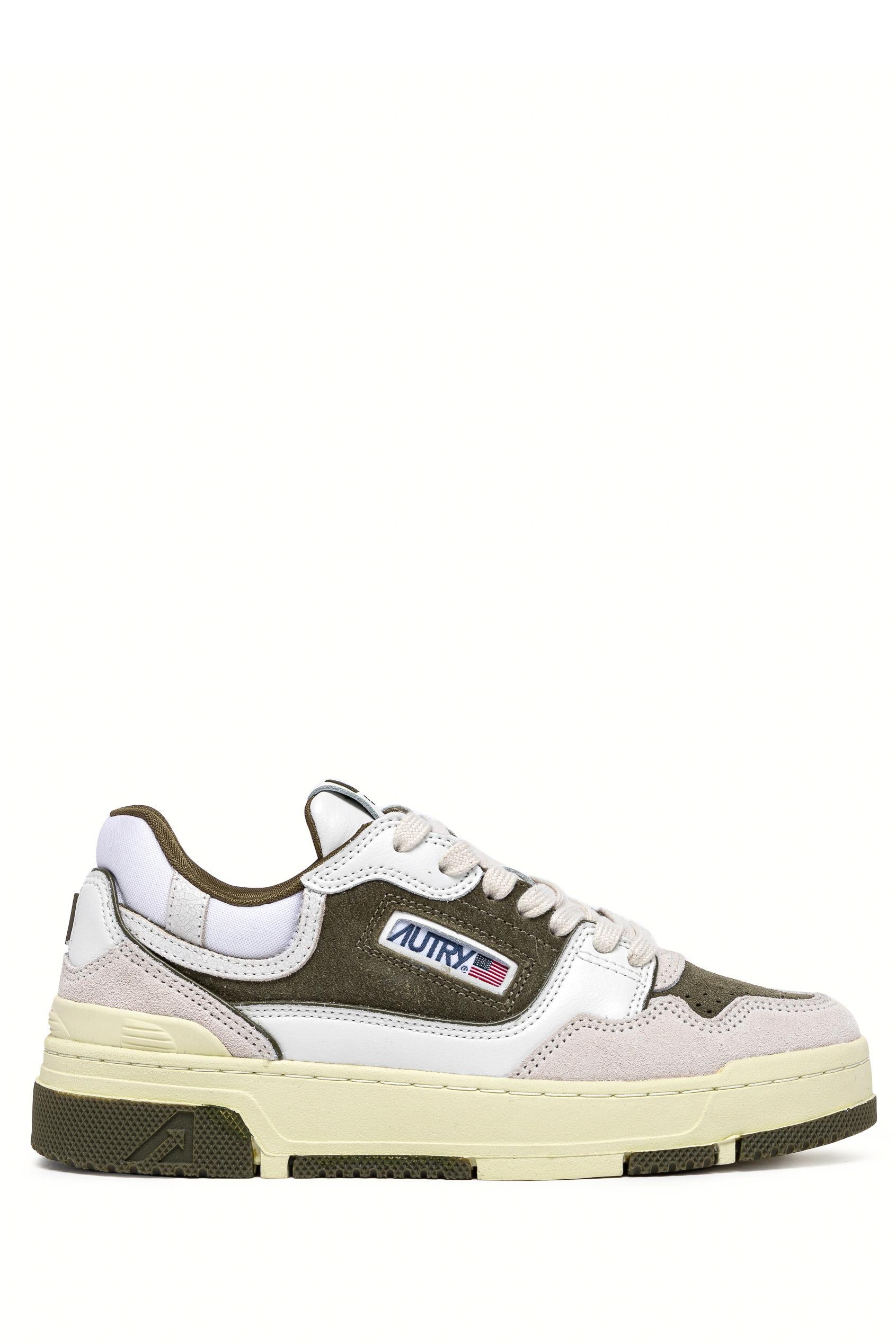 Sneaker CLC con dettagli verdi ROLM EE02 WHT/MILITARY Autry 