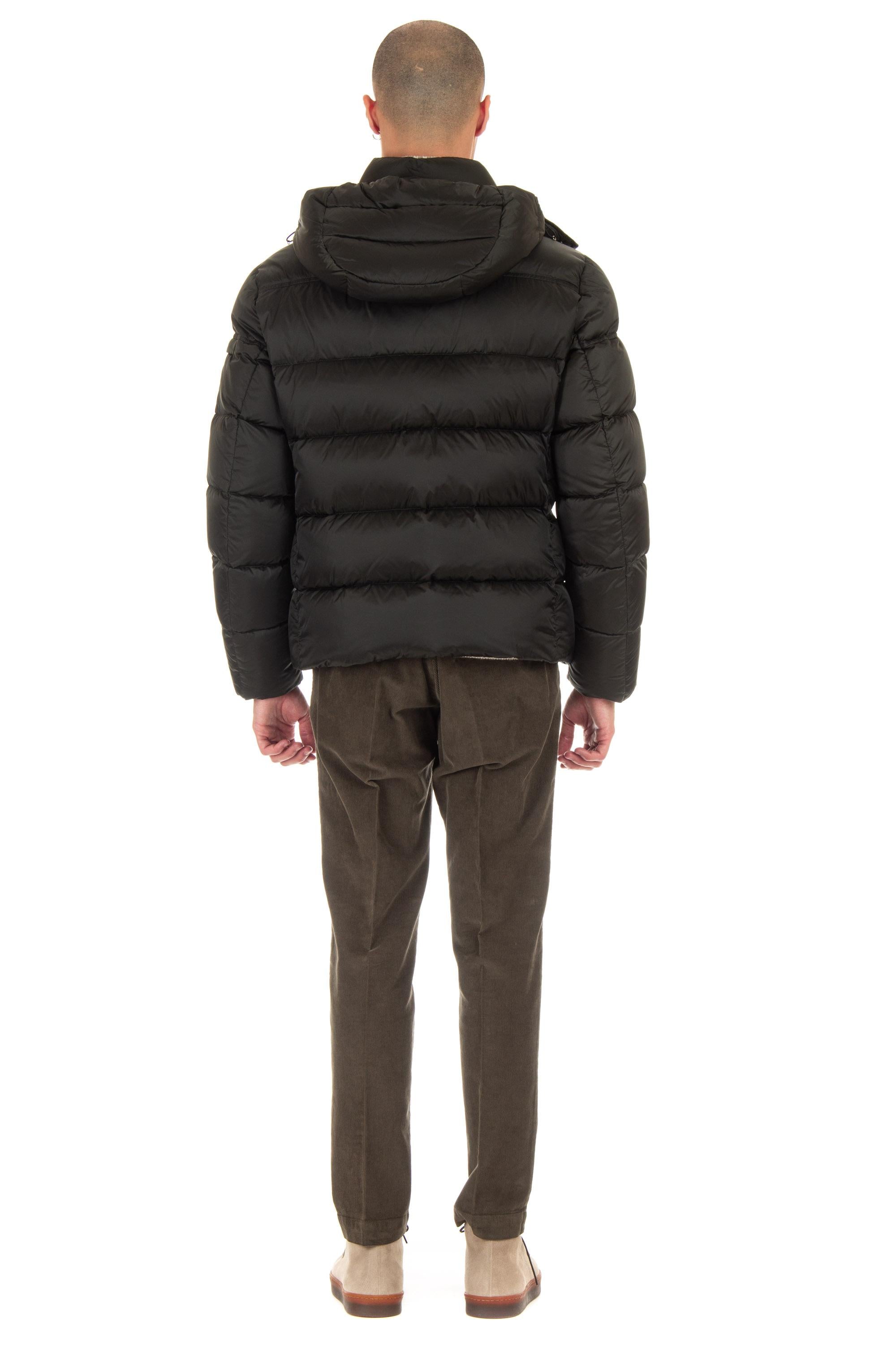Piumino bomber con cappuccio rimovibile mod. brett-sh BRETT-SH 3 ASFALTO Moorer 