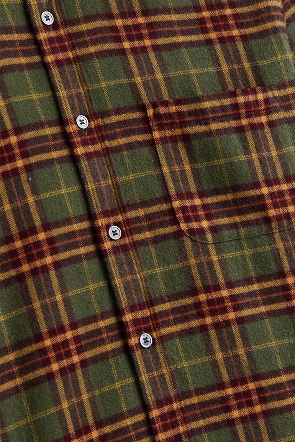 Portuguese Flannel Camicia in flanella di cotone modello Hoop 044 MLTCLR 