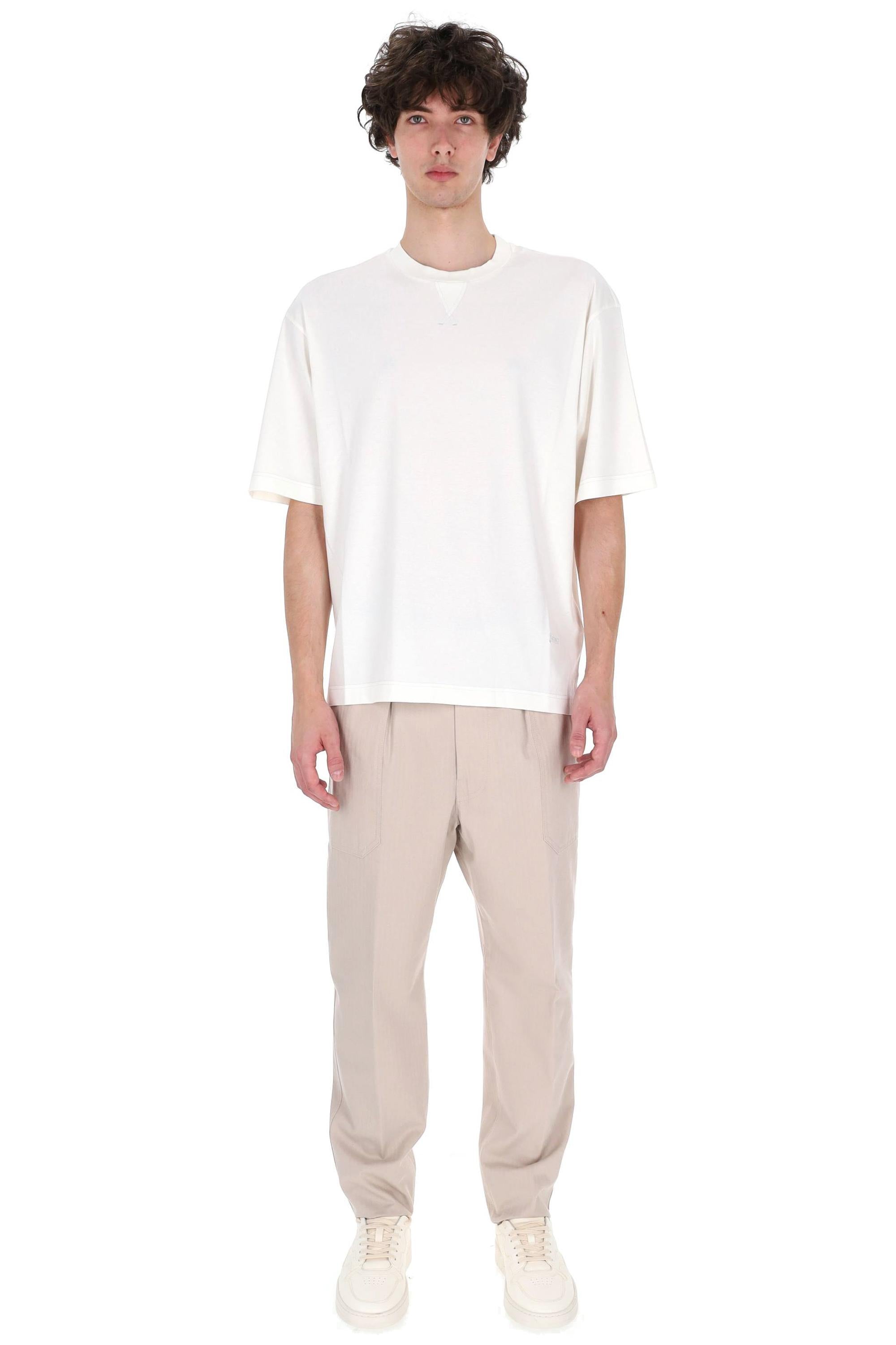 Herno T-shirt in cotone punto felpa JG000281U 1000 