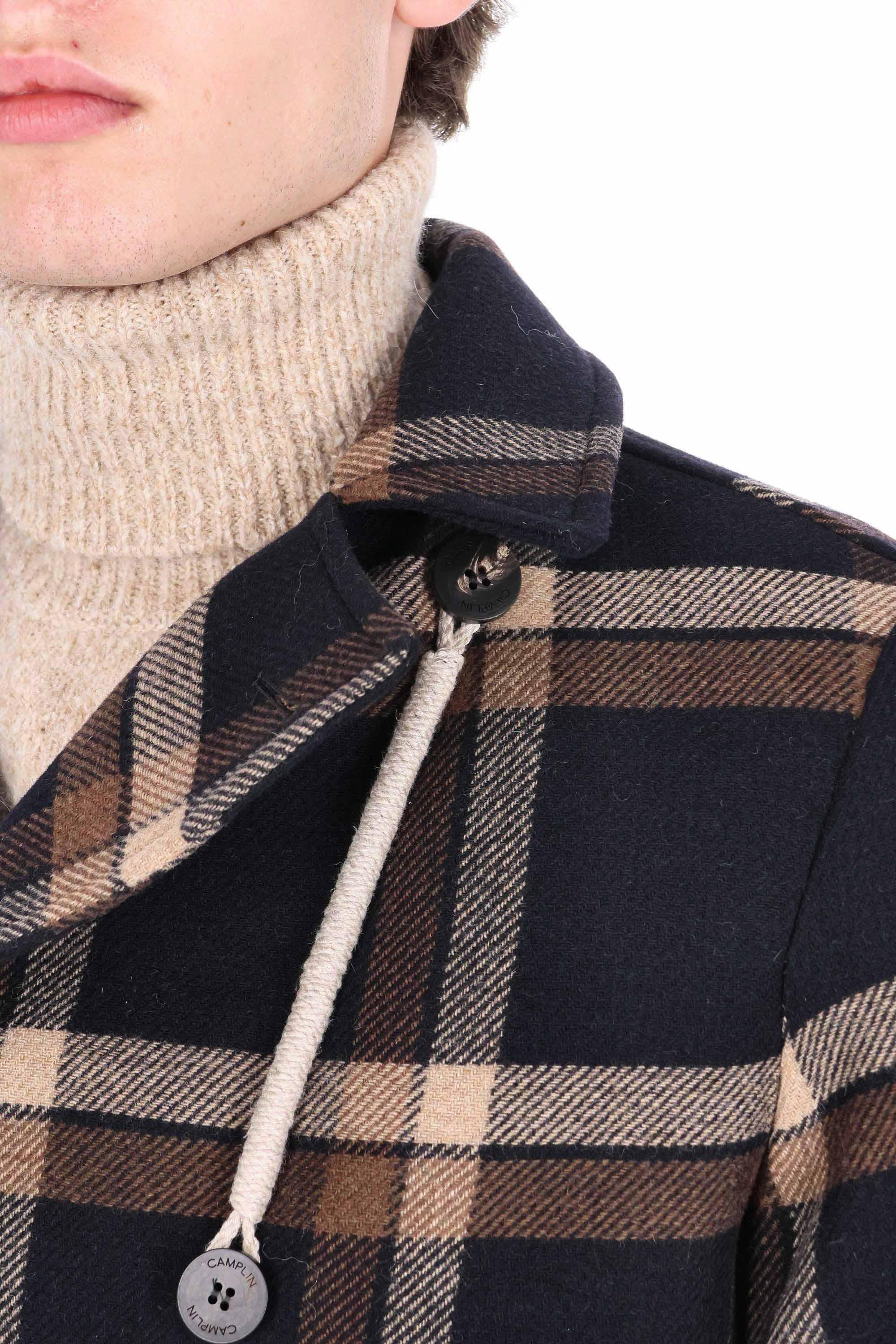 Camplin Peacoat Island in lana anti acqua principe di Galles ISLAND-Q QCM 