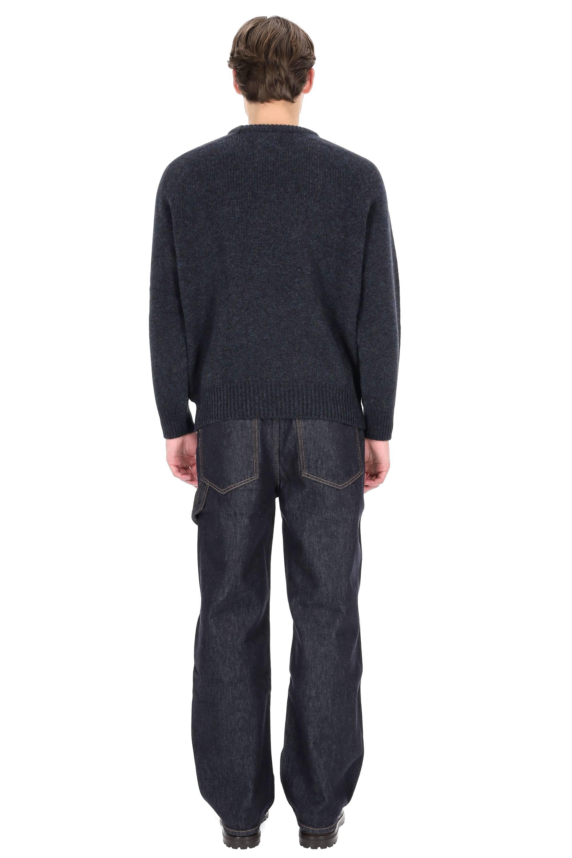 Howlin' Maglia girocollo in lana shetland boxy fit BOXY SPACE KNIT STORM 