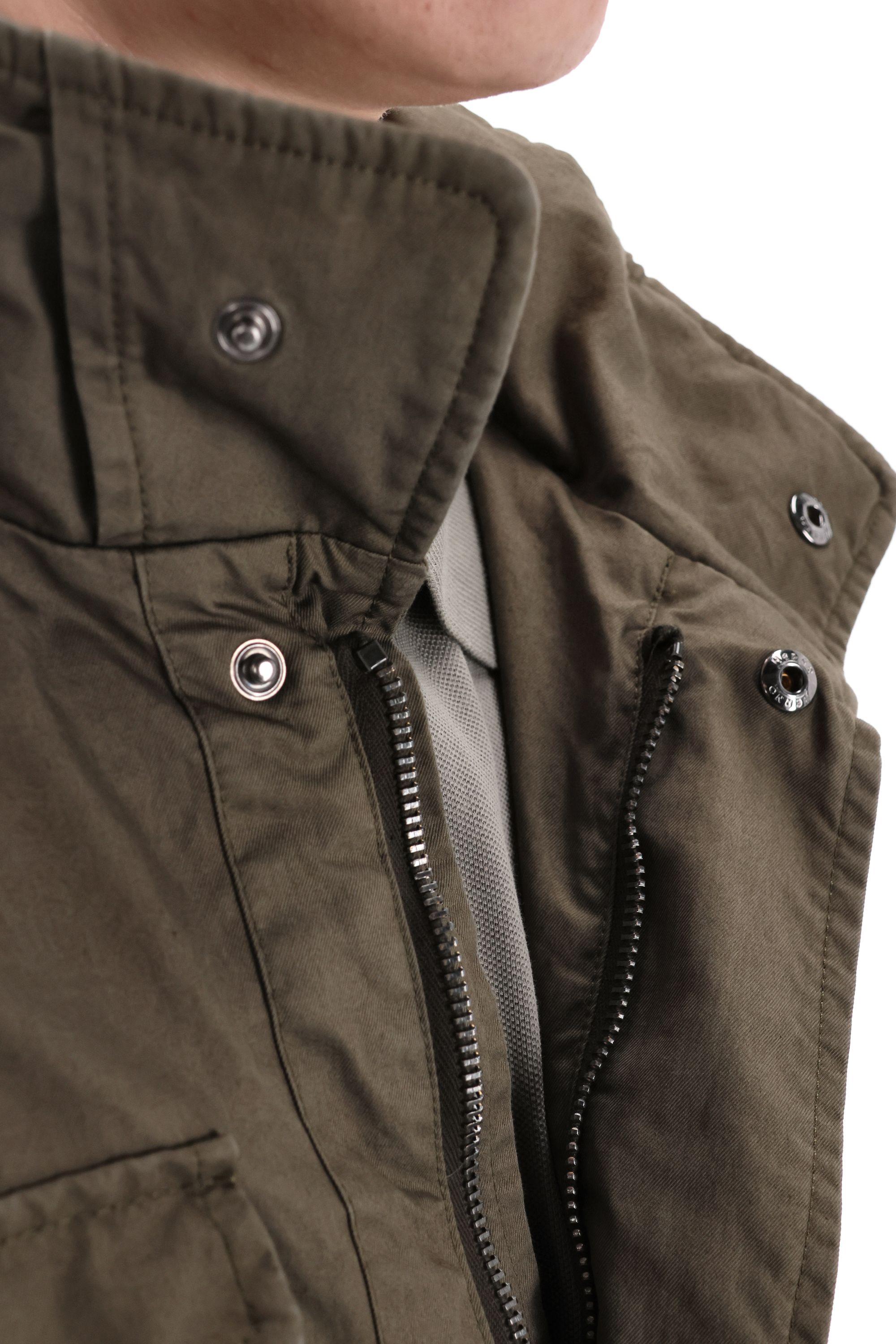 Herno Field jacket in cotone delavè Officina Tessile FI000111U 7730 