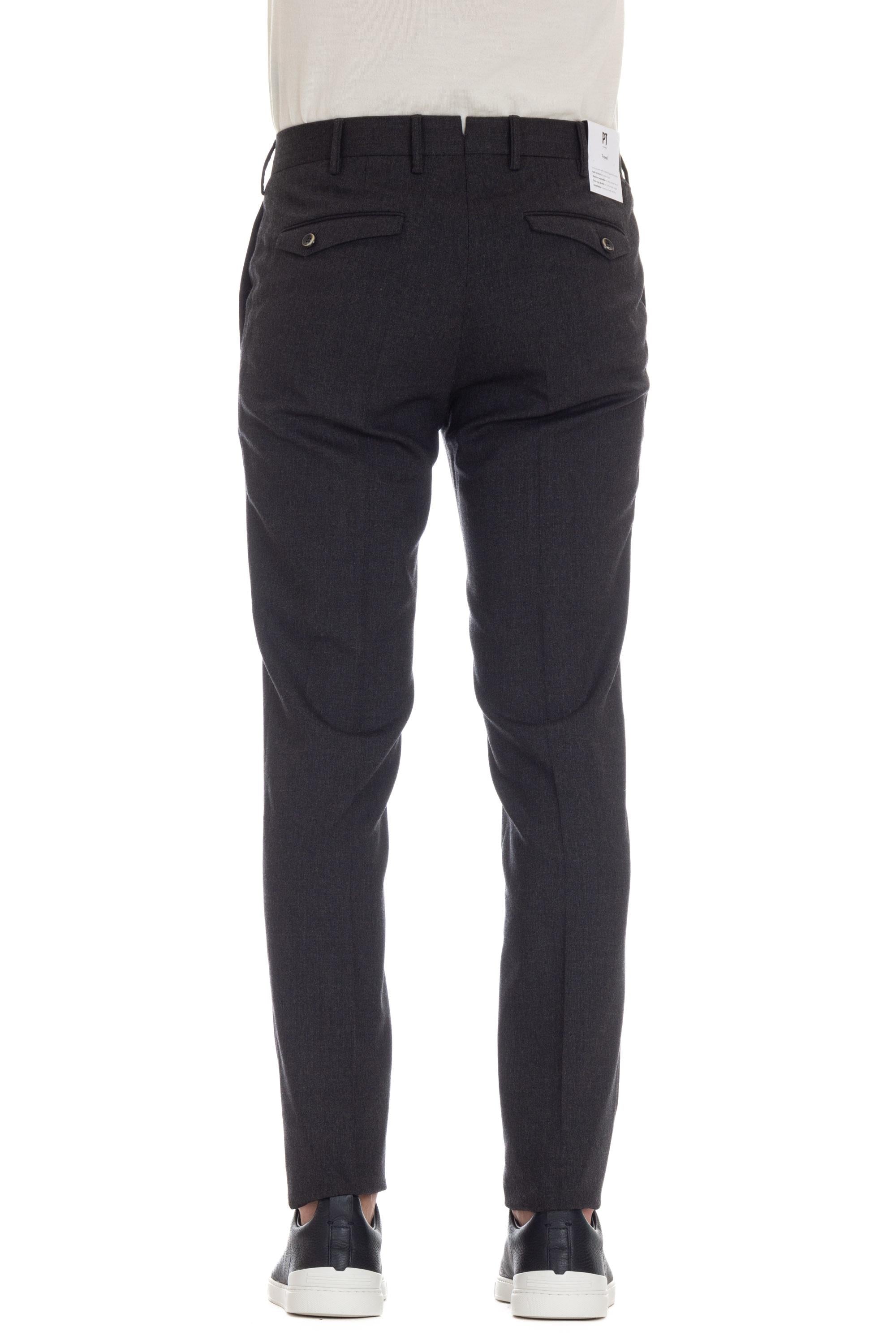 Pantalone in lana tecnica Travel superslim fit DSWPZPOCL1 PO80 0250 PT Torino 