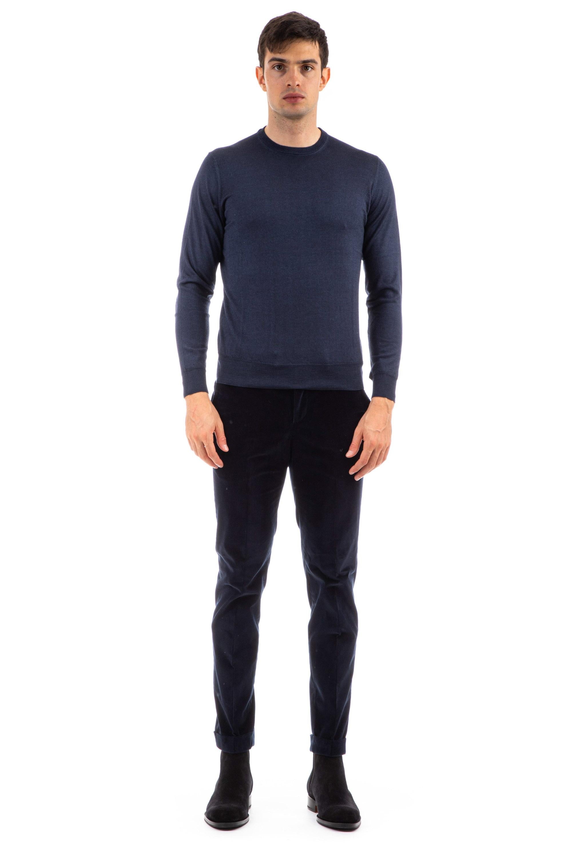 Maglia girocollo in cashmere-seta D0J103A-2 791 Drumohr 