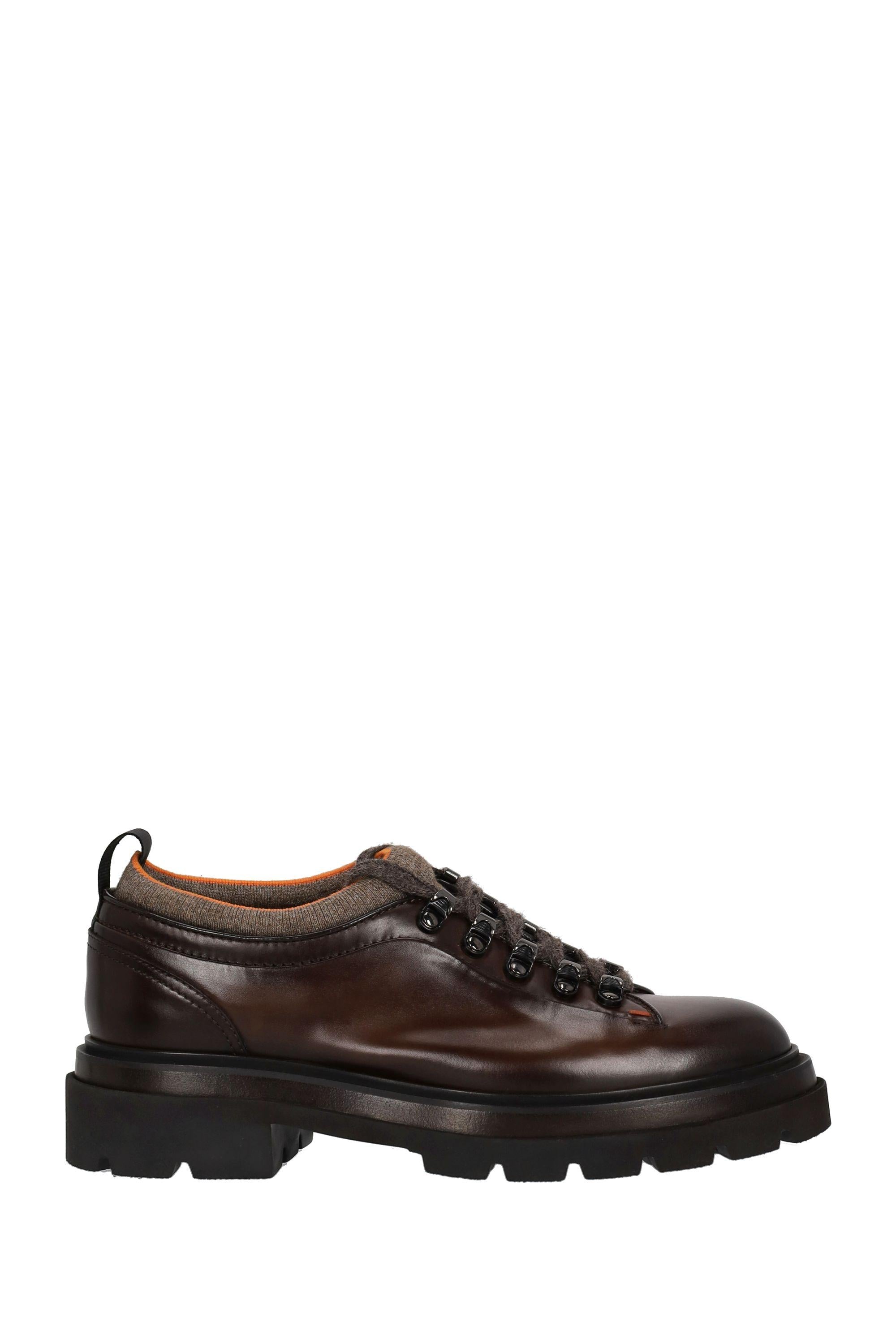 Santoni Rocciatore basso in pelle modello Alpine MGMI18879JK4MNTG T50 