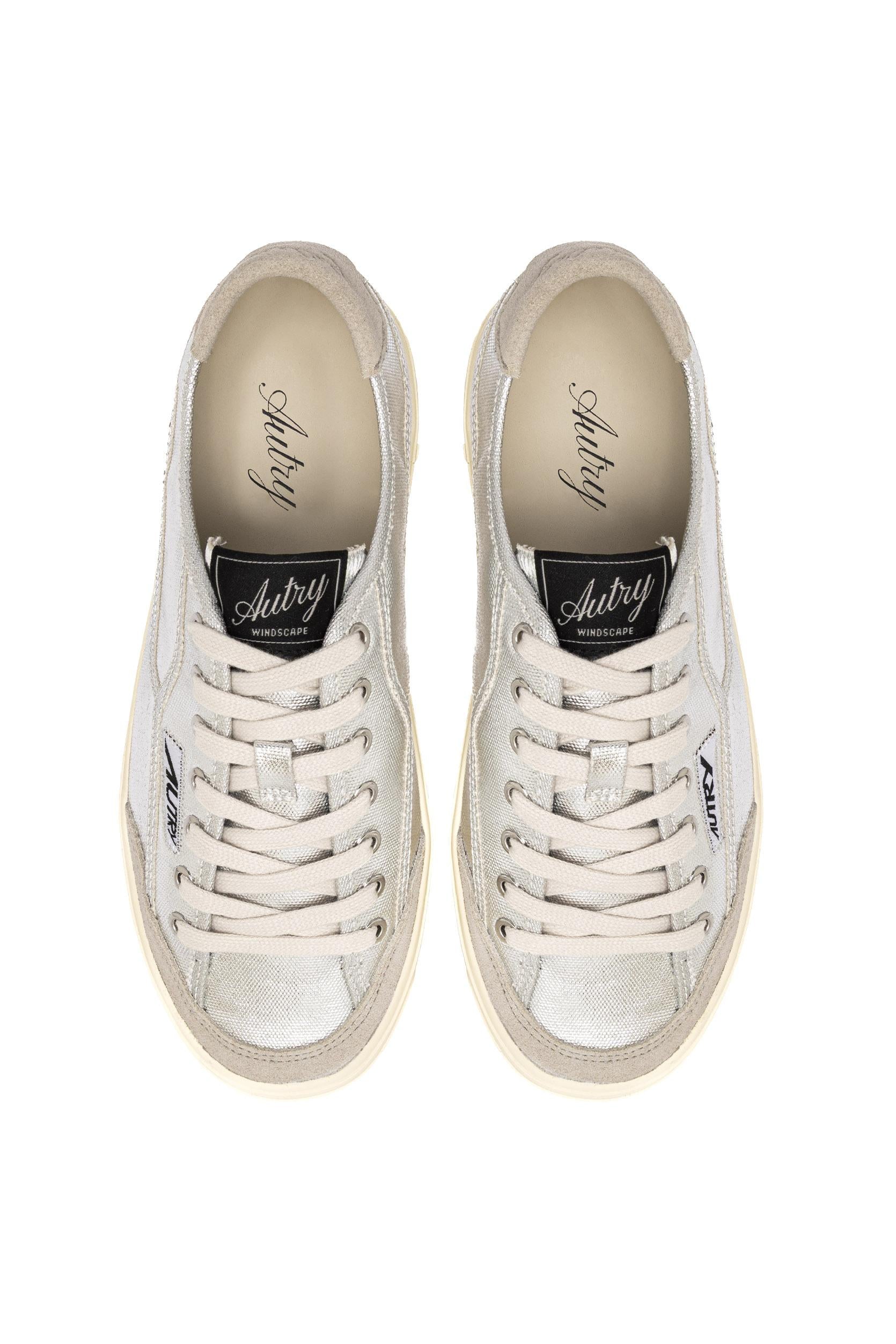 Autry Sneaker donna Windscape in canvas argento SCLW CU07 SILVER 