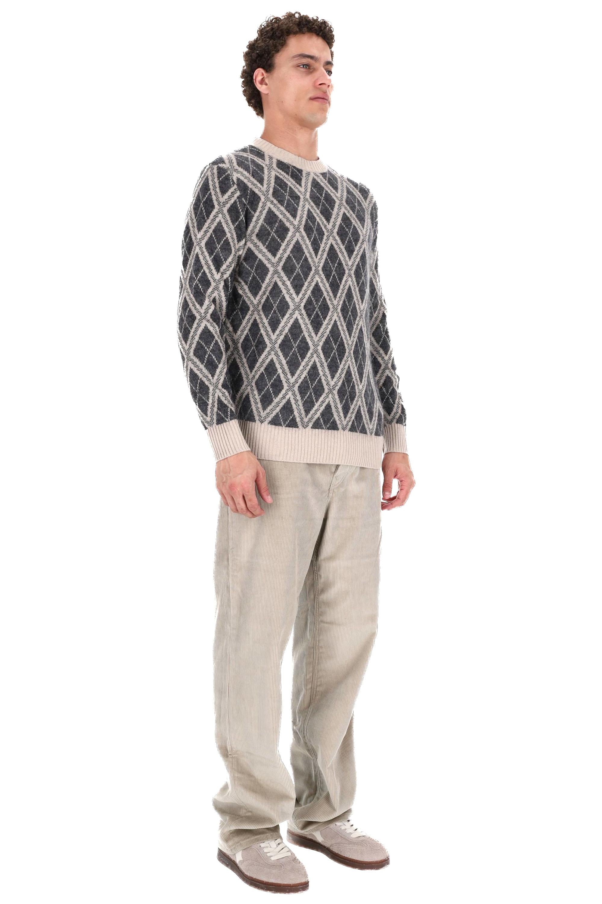 Ballantyne Maglia girocollo fantasia rombi in lana-mohair B2P000 7W001 98009 