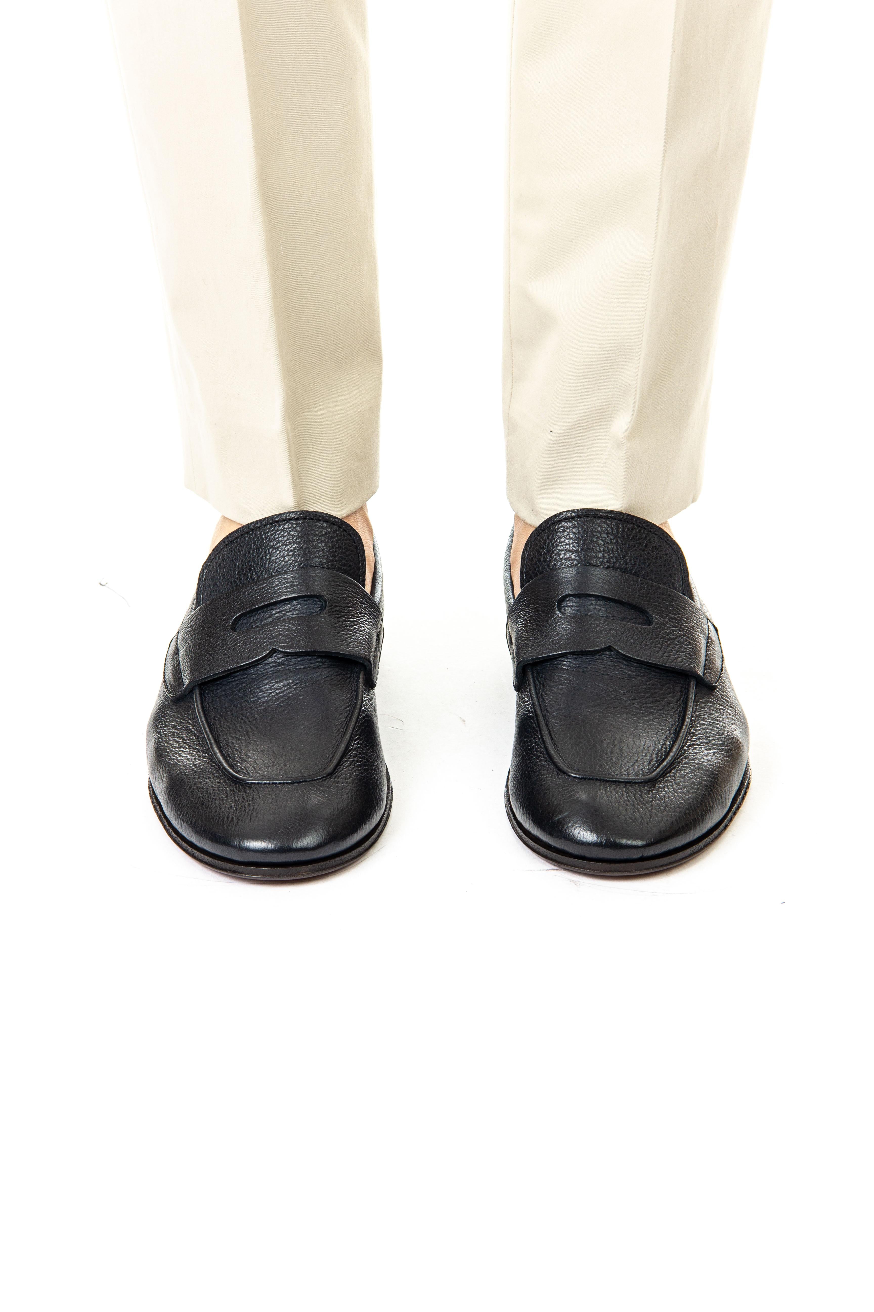 Henderson Mocassino in cervo con suola pieghevole CAPRI.C.2 BLU 