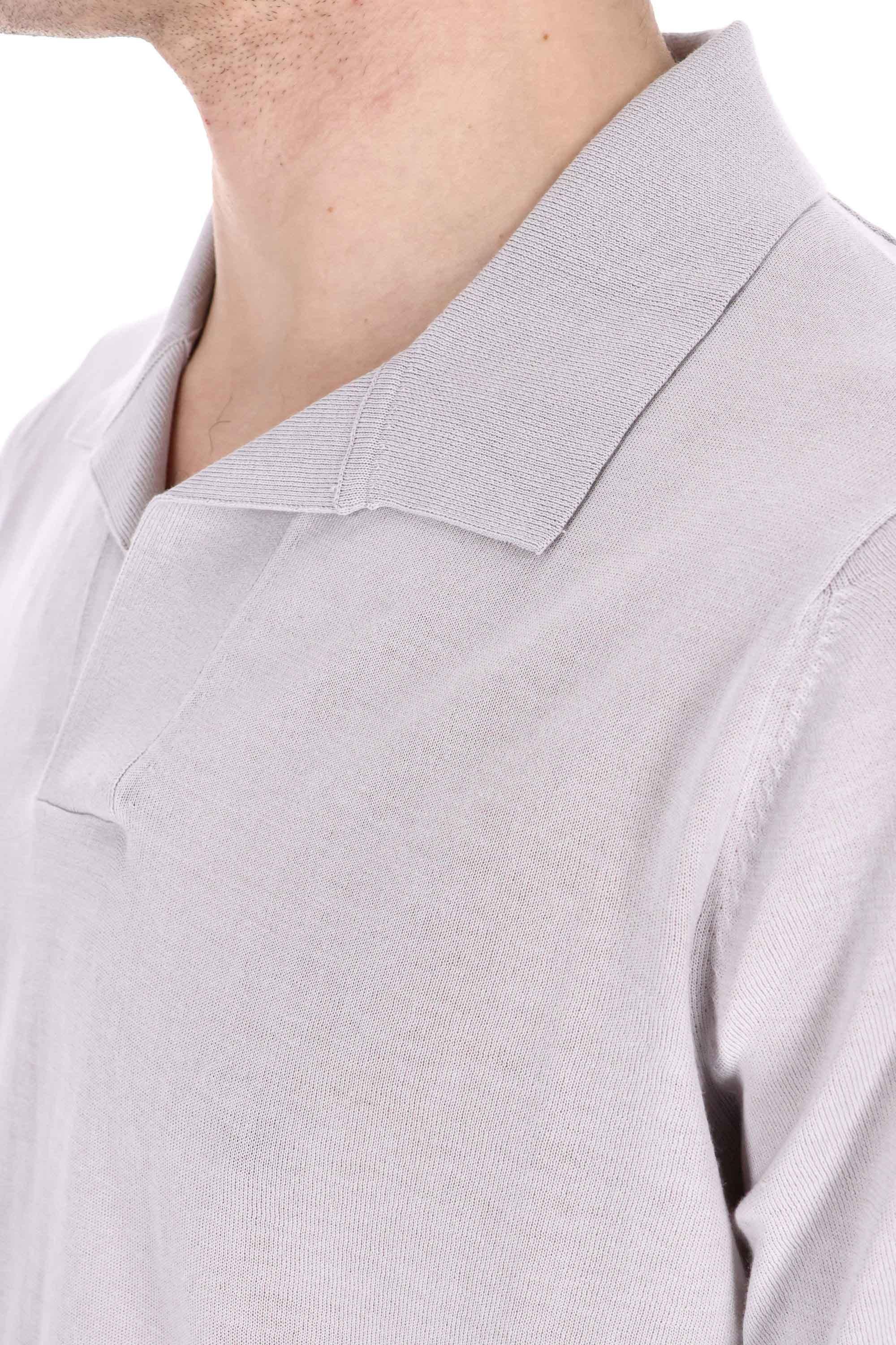 Ballantyne Polo open collar in fine cotone B2W104 18C23-4 15002 