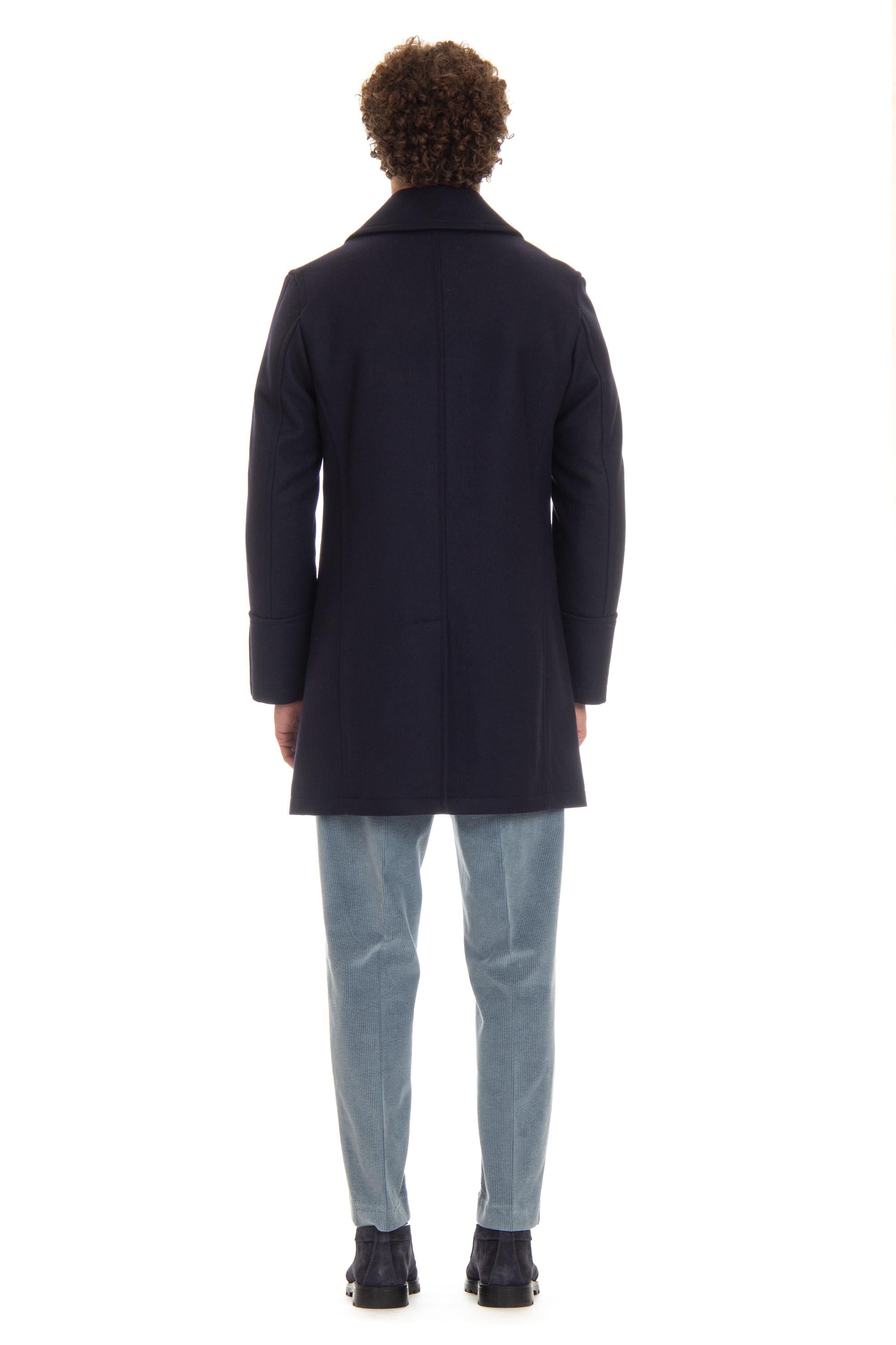 Peacoat in lana antiacqua mod. Genova 50092 7591 01 Sealup 