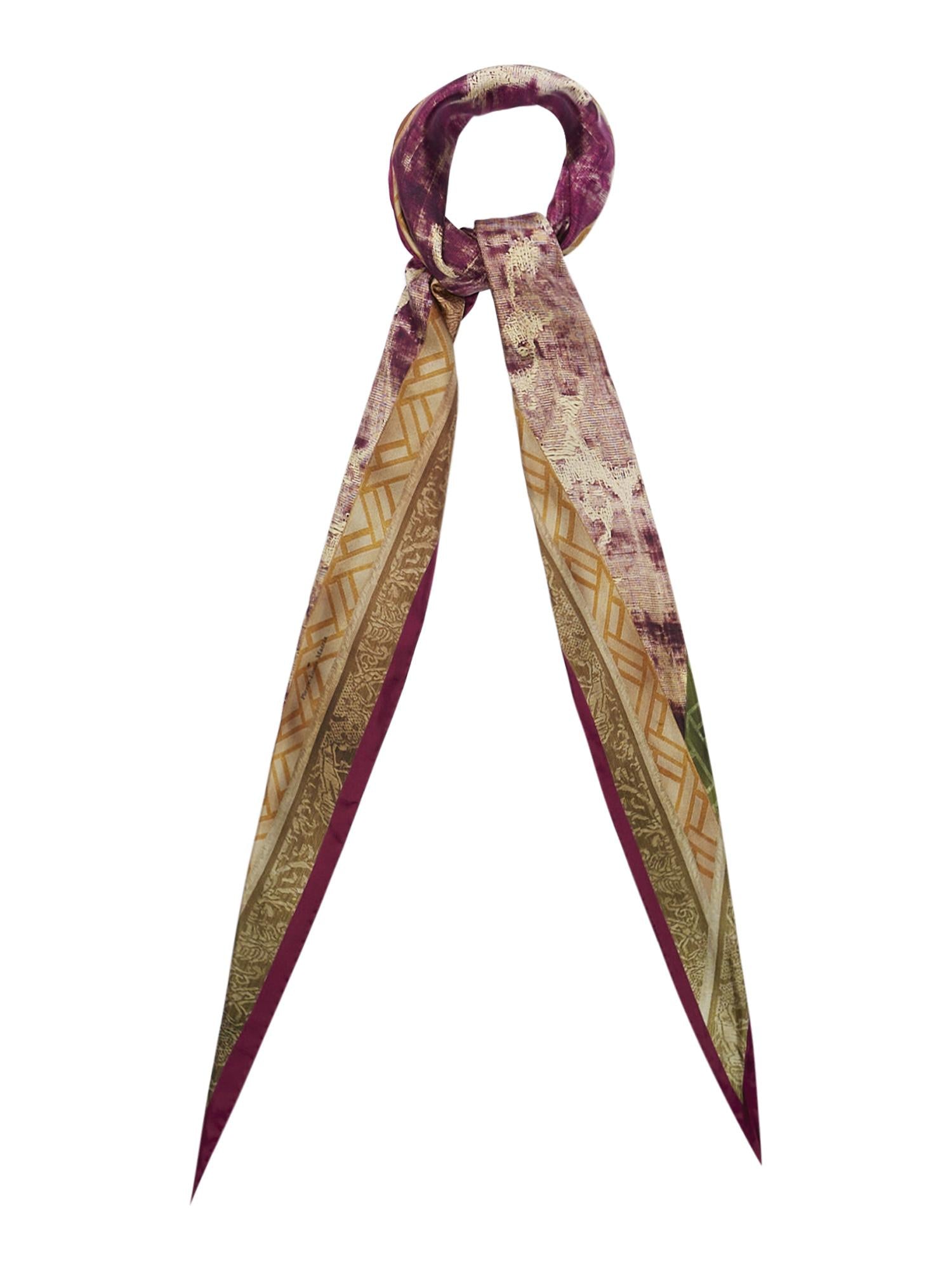 Pierre-Louis Mascia Sciarpa triangolino artigianale mod. Aloeuw in pura seta 515814 101-18 