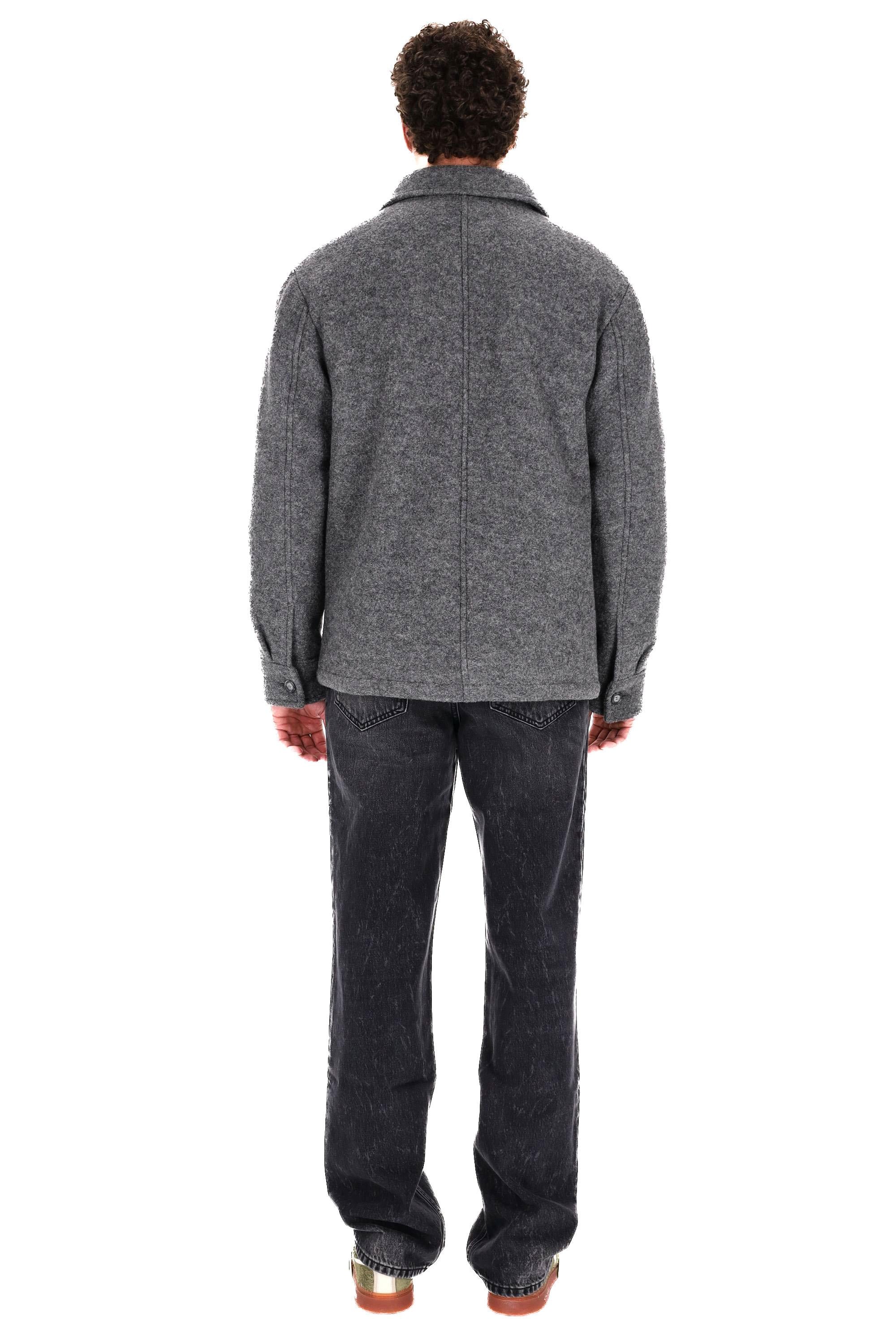 A.P.C. Work jacket in pura lana WVBEH-H32029 PLA-GRIS CHINE 