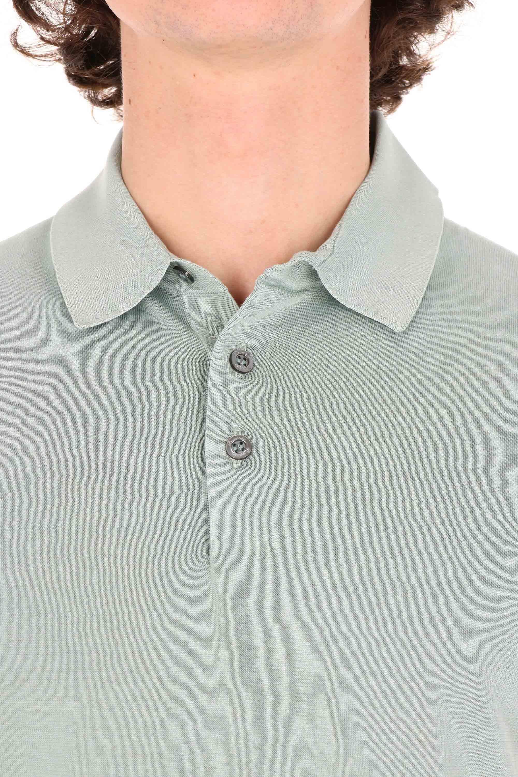Drumohr Polo in fine cotone ice cotton frosted D0GF202NL-2 422 