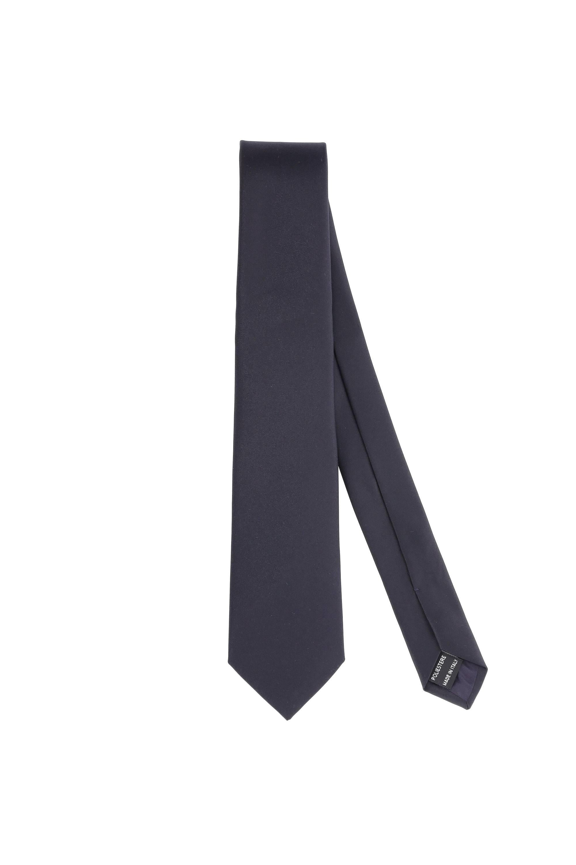 Cravatta in raso TIE-A10003/2 MARINO Tagliatore 