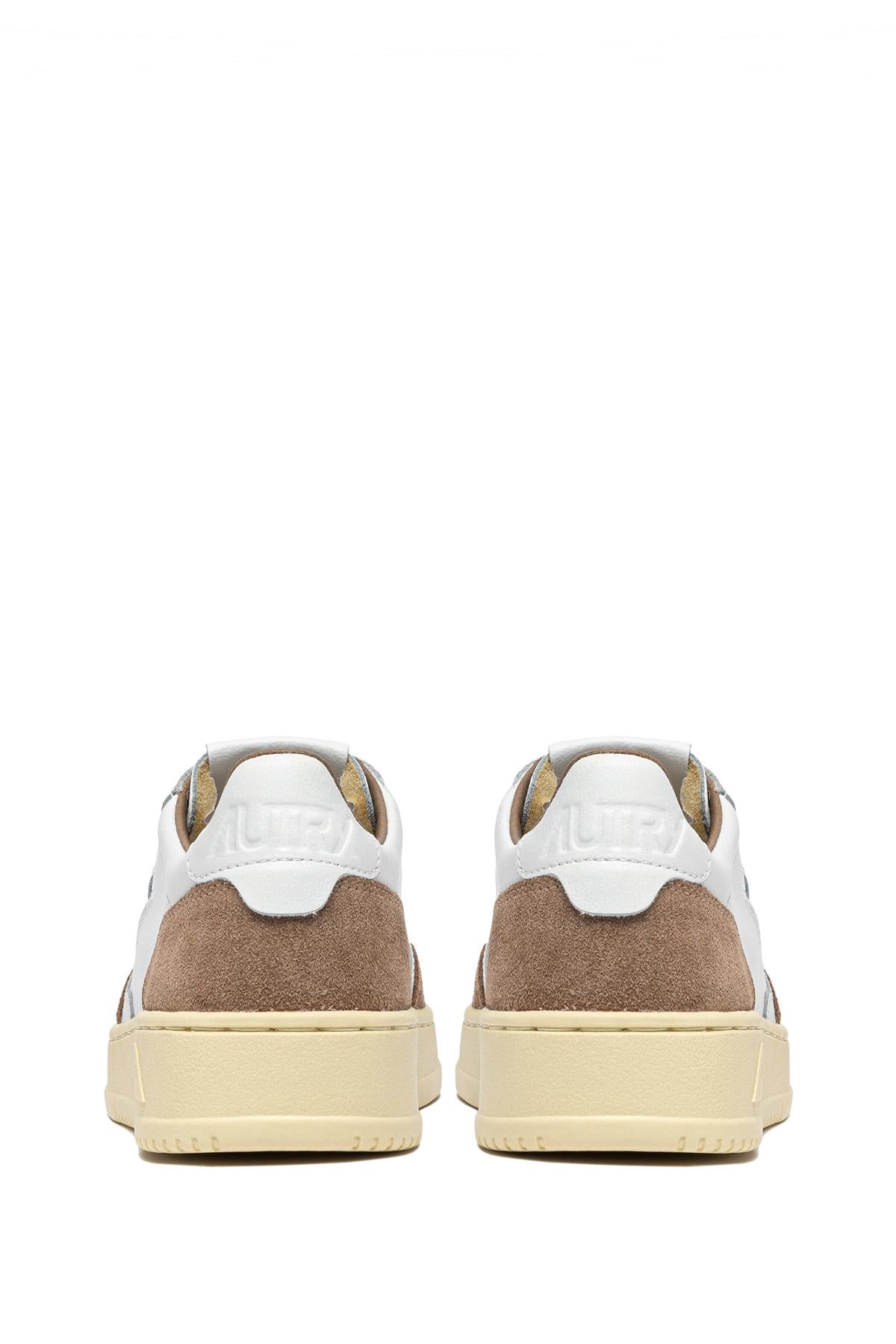 Autry Sneaker Medalist in pelle supersoft e camoscio AULM FT02 WHT/ANTIL 