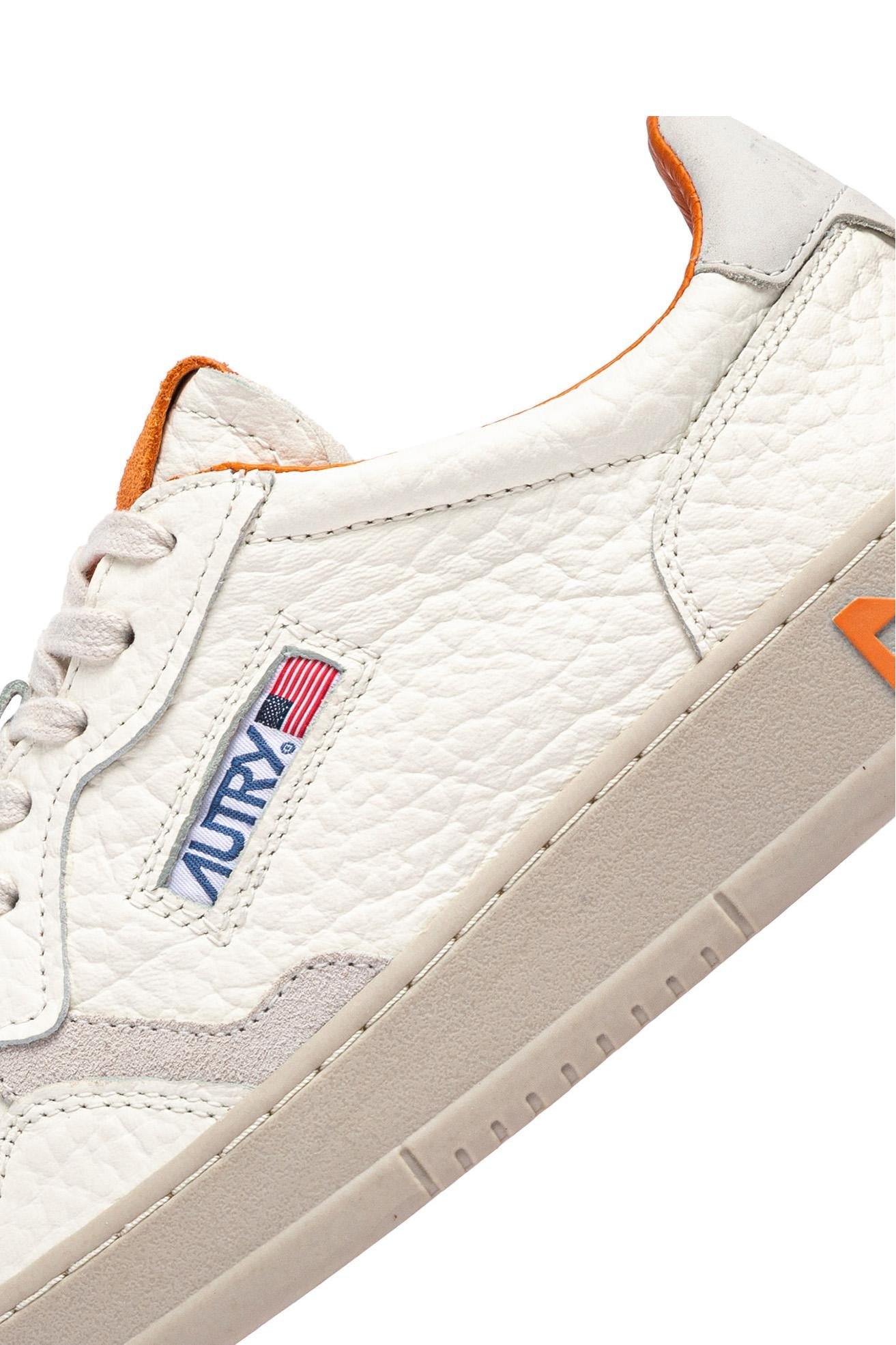Autry Sneaker Medalist in pelle elephant dettagli arancione AULM NE13 MAR/FAN 