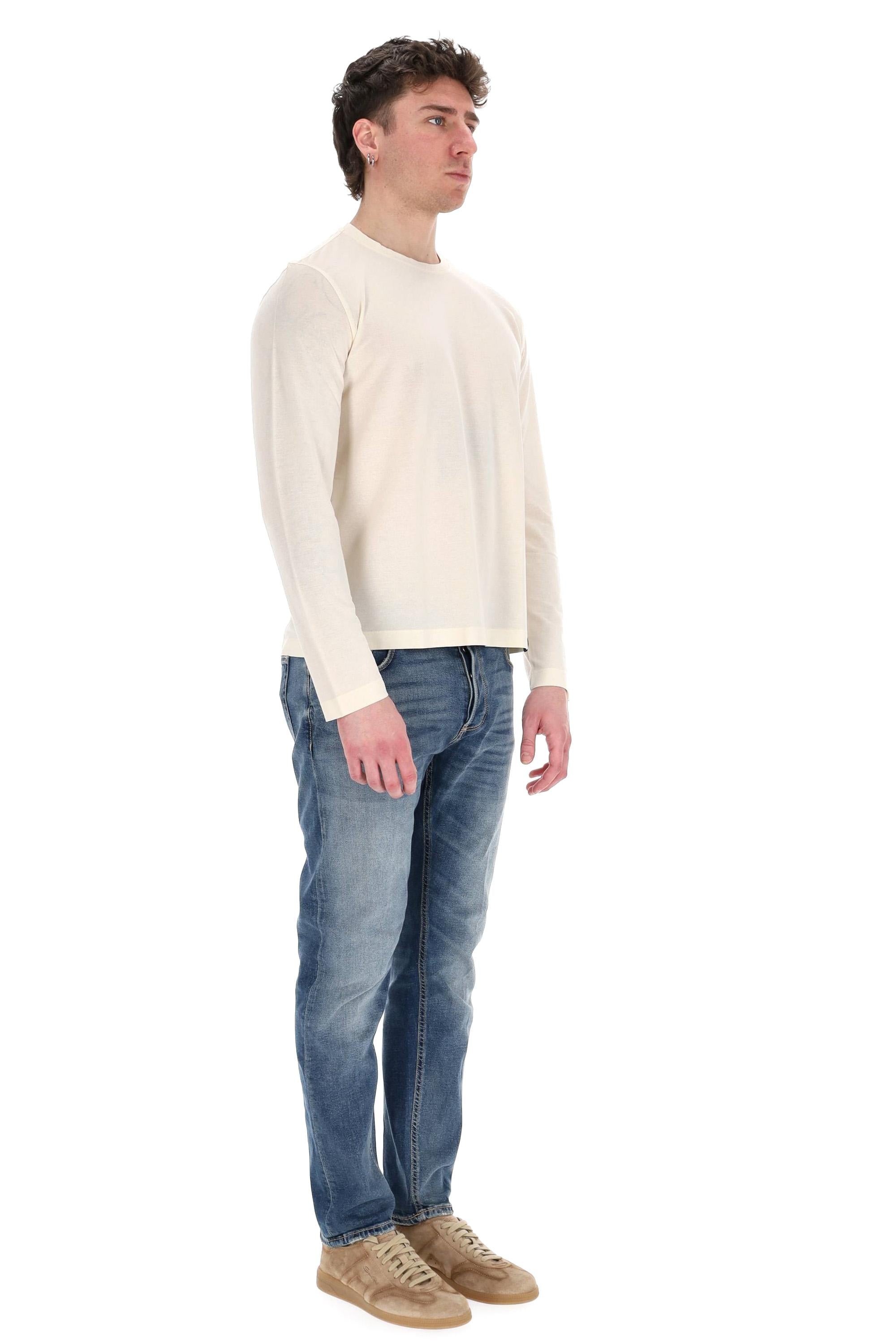 Drumohr T-shirt manica lunga in cotone "ice cotton" DTJ001B-2 117 