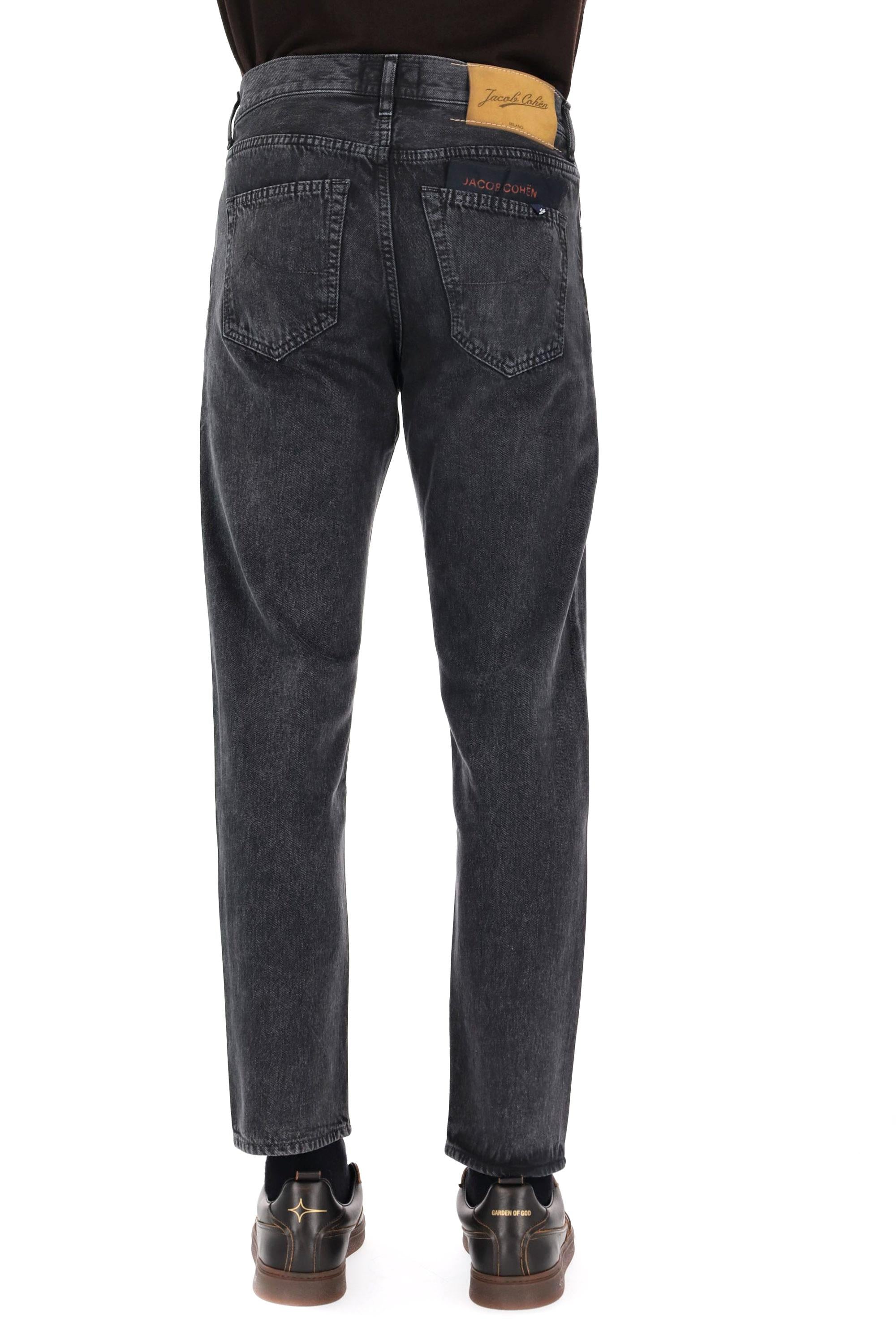 Jeans grigio con etichetta in camoscio JUM_QE033-036-T788A C64 Jacob Cohen 