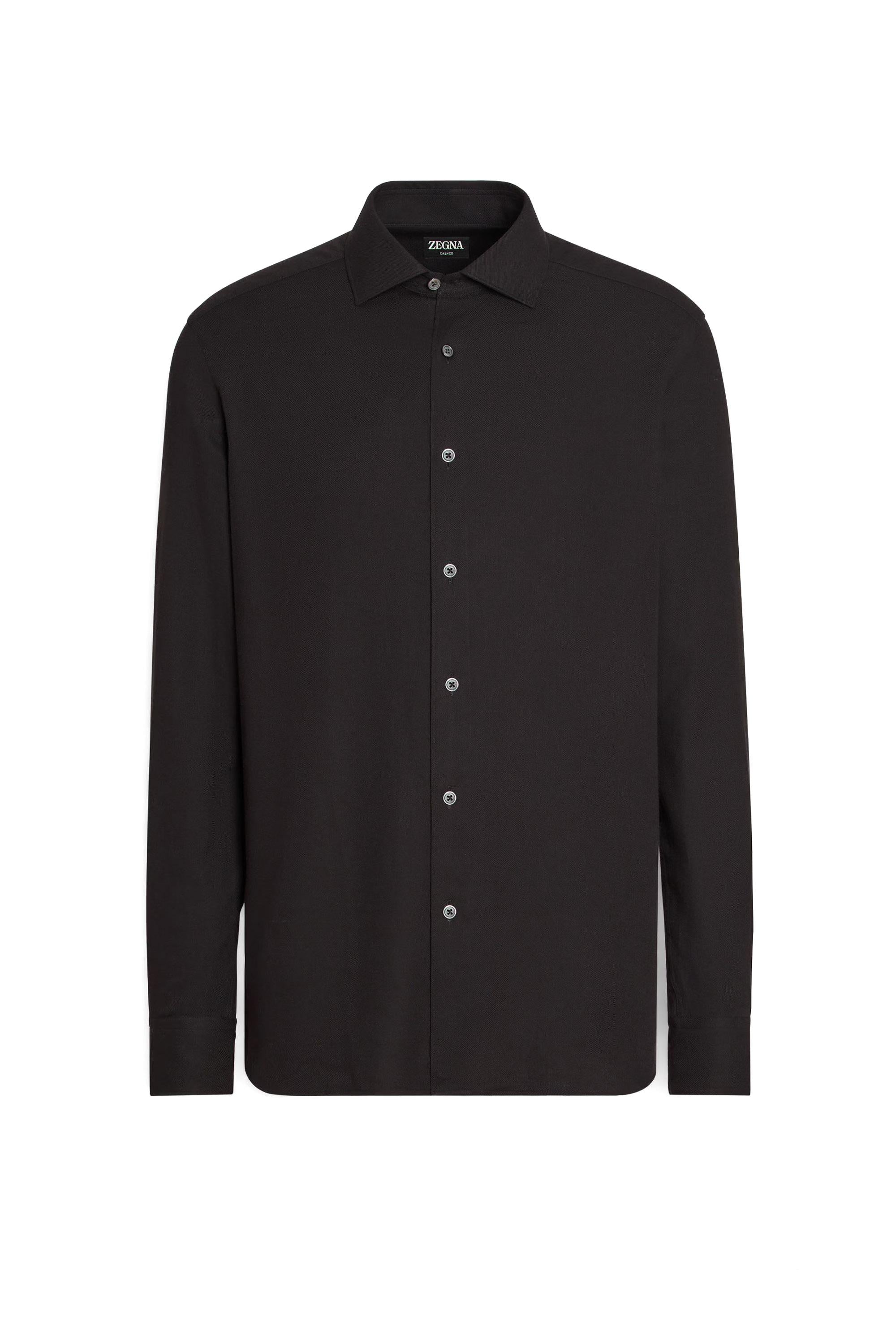 Zegna Camicia CashCo in cotone-cashmere E8X44A6-SRF5/3 490 