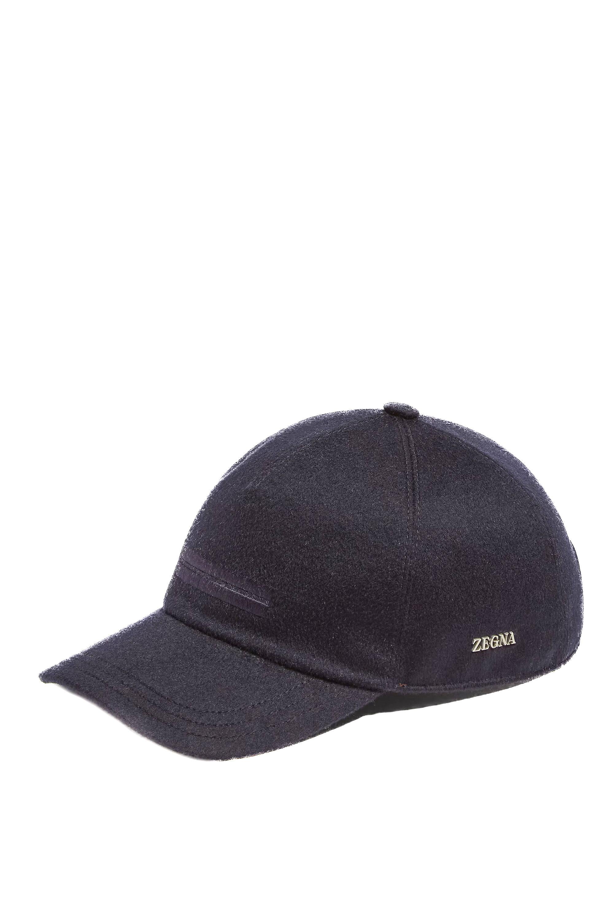 Zegna Cappello baseball in Oasi Cashmere E7I09HA8-B8D BL1 