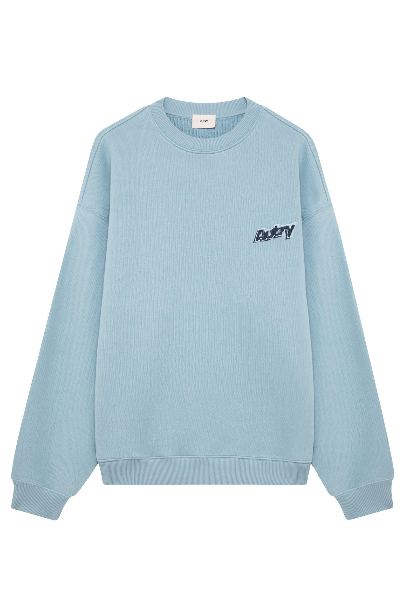 Autry Felpa girocollo in cotone con logo SWPX 035C JERS CHALCEDONY 