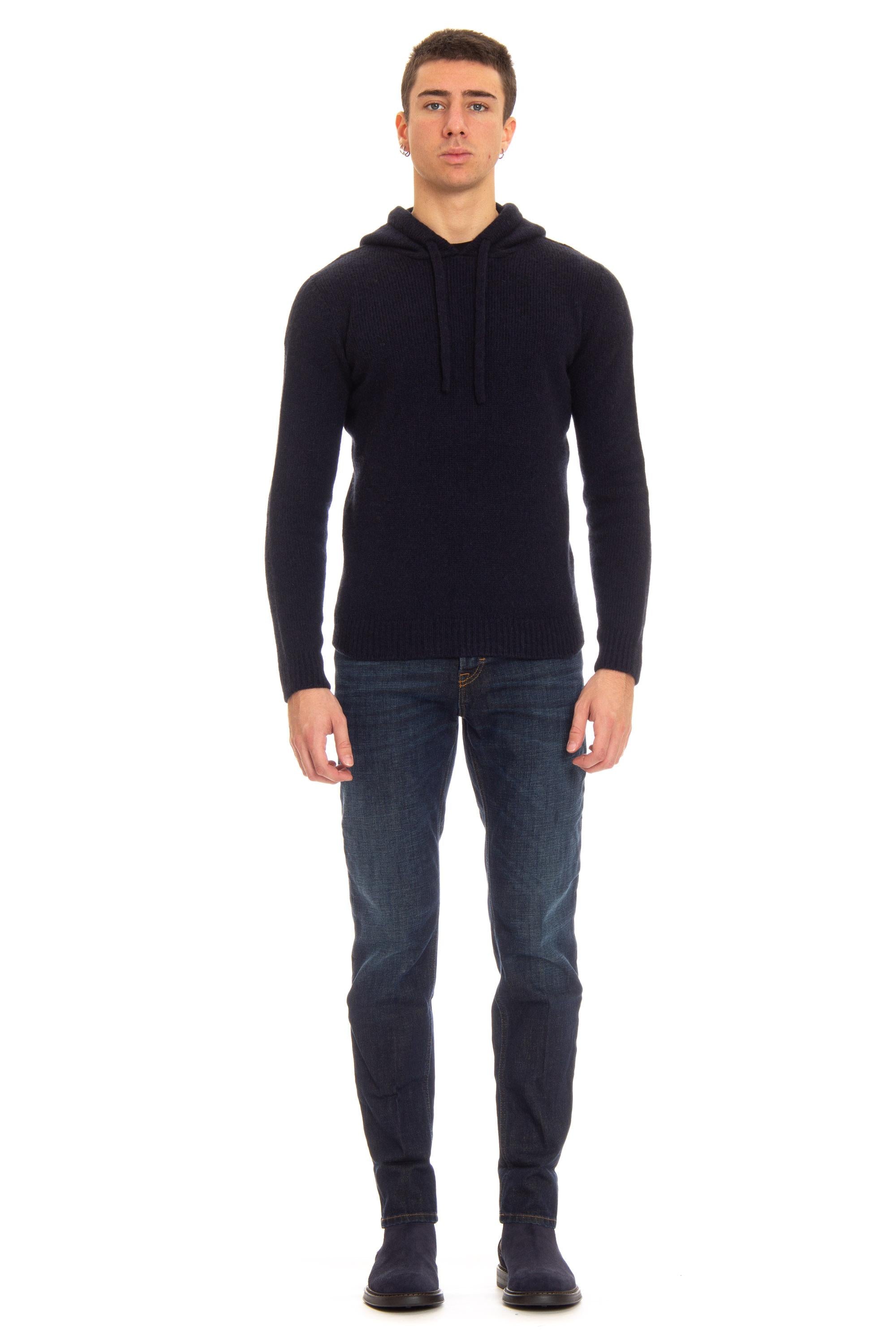 Maglia in cammello con cappuccio RP40307 RP4010 Roberto Collina 