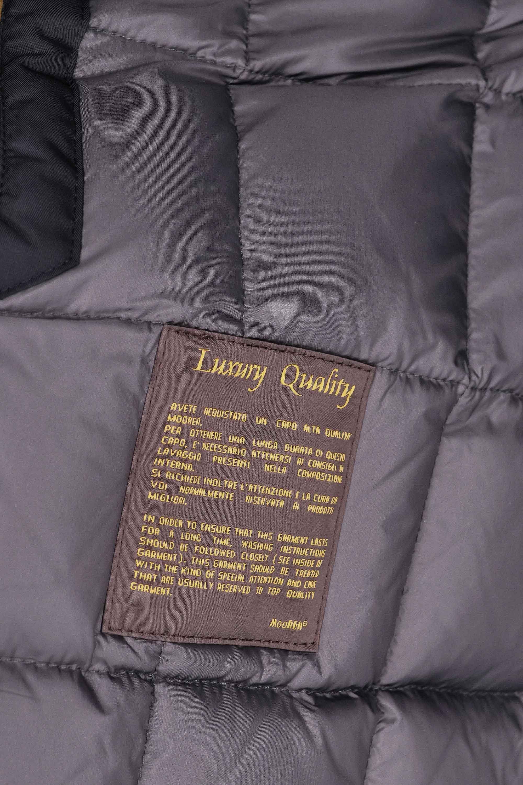 Moorer Cappotto lana-cashmere collo in pelliccia mod. Bond-fur-LE BOND FUR LE U0497 