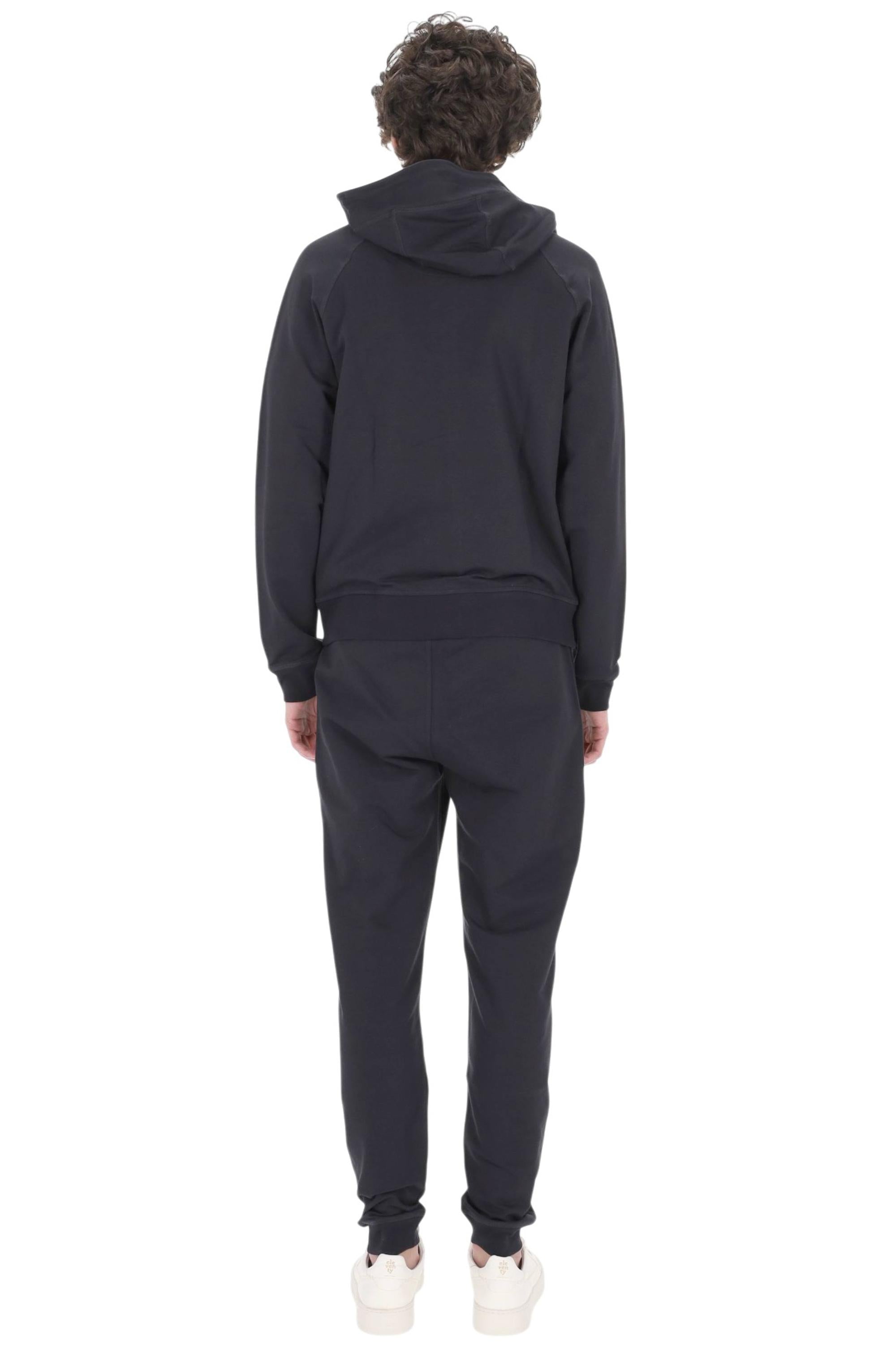 Moorer Felpa coordinata con pantalone in jersey di cotone NORCIA TUTA-RAF BLU NAVY 