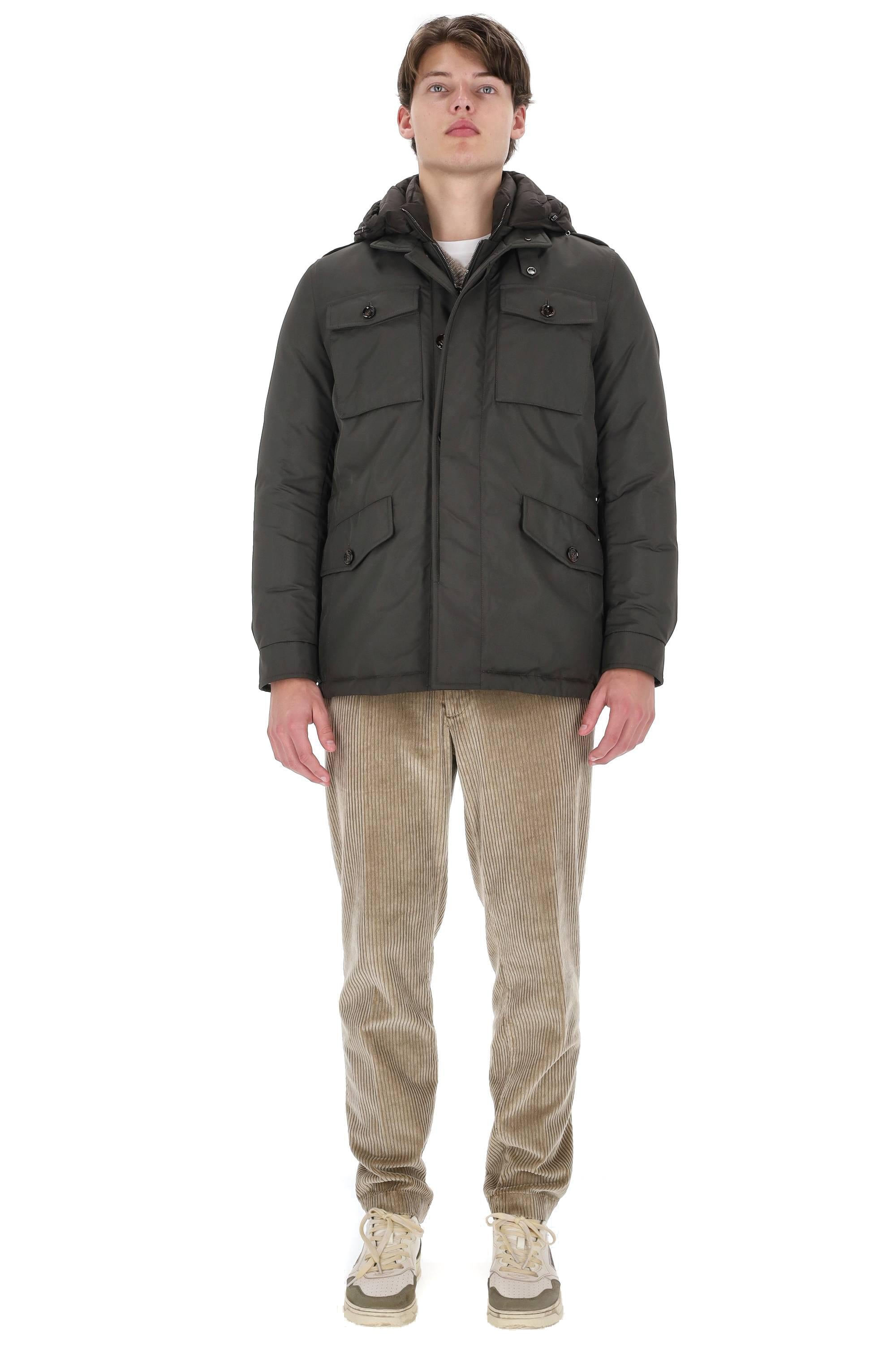 Moorer Sahariana in nylon imbotitta in piuma modello Isac-WK ISAC-WK U0311 