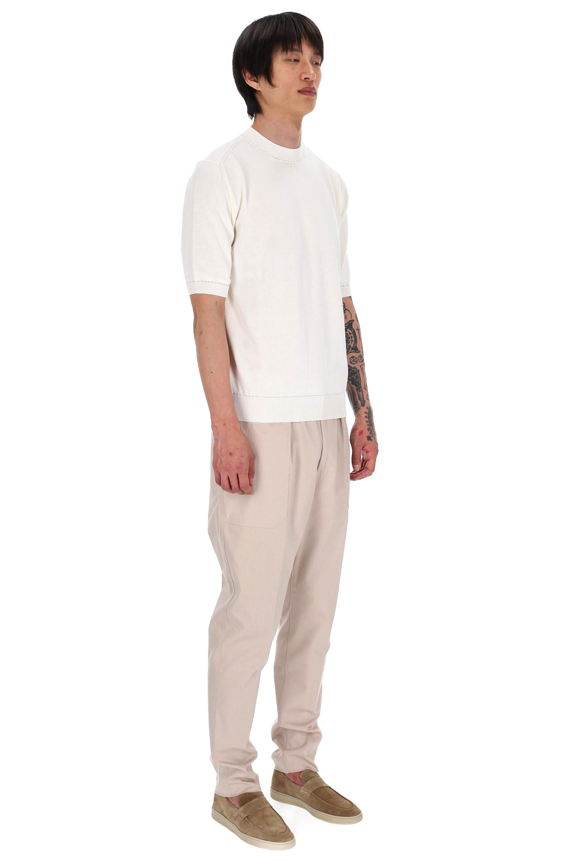 Eleventy T-shirt in cotone punto cavallo M76MAGM27 MAG0M015 01-02 