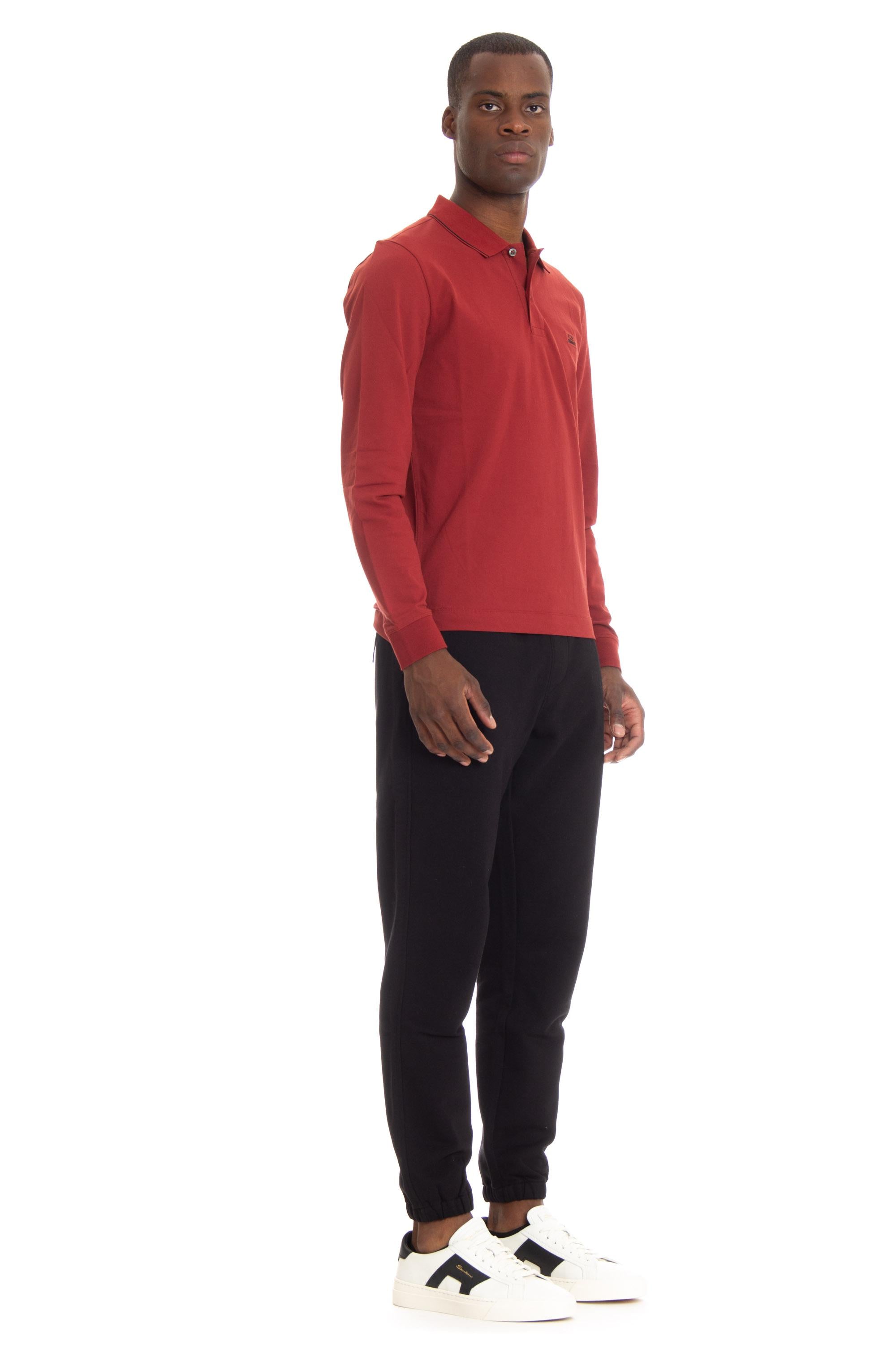Polo manica lunga in piquet stretch CMPL070A 005263W 560 CP Company 