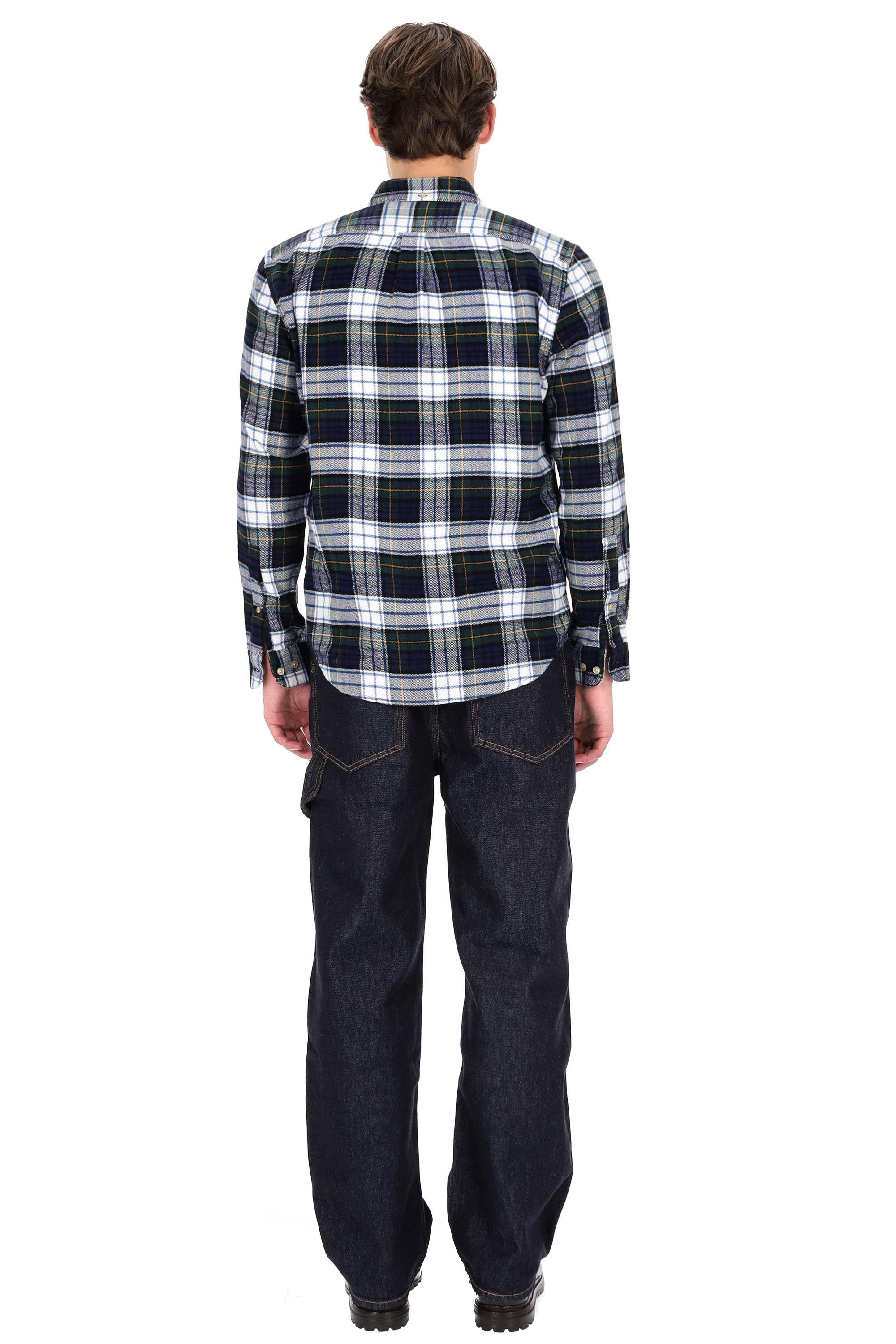 Portuguese Flannel Camicia in flanella di cotone modello Marao 055 MLTCLR 