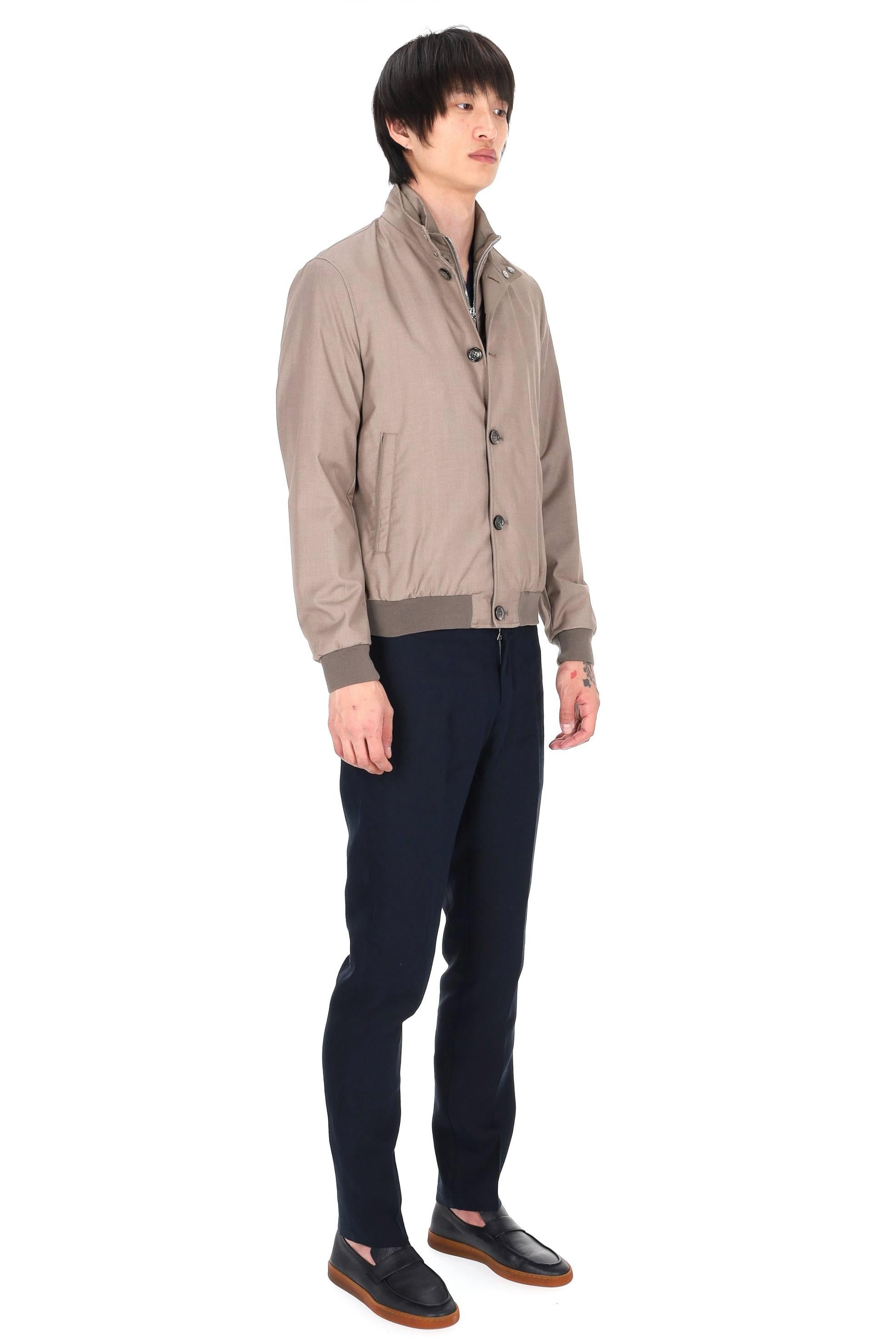 Moorer Bomber in tessuto tecnico anti stropiccio linea Acqua mod. Bernie-Pum BERNIE-PUM SABBIA 