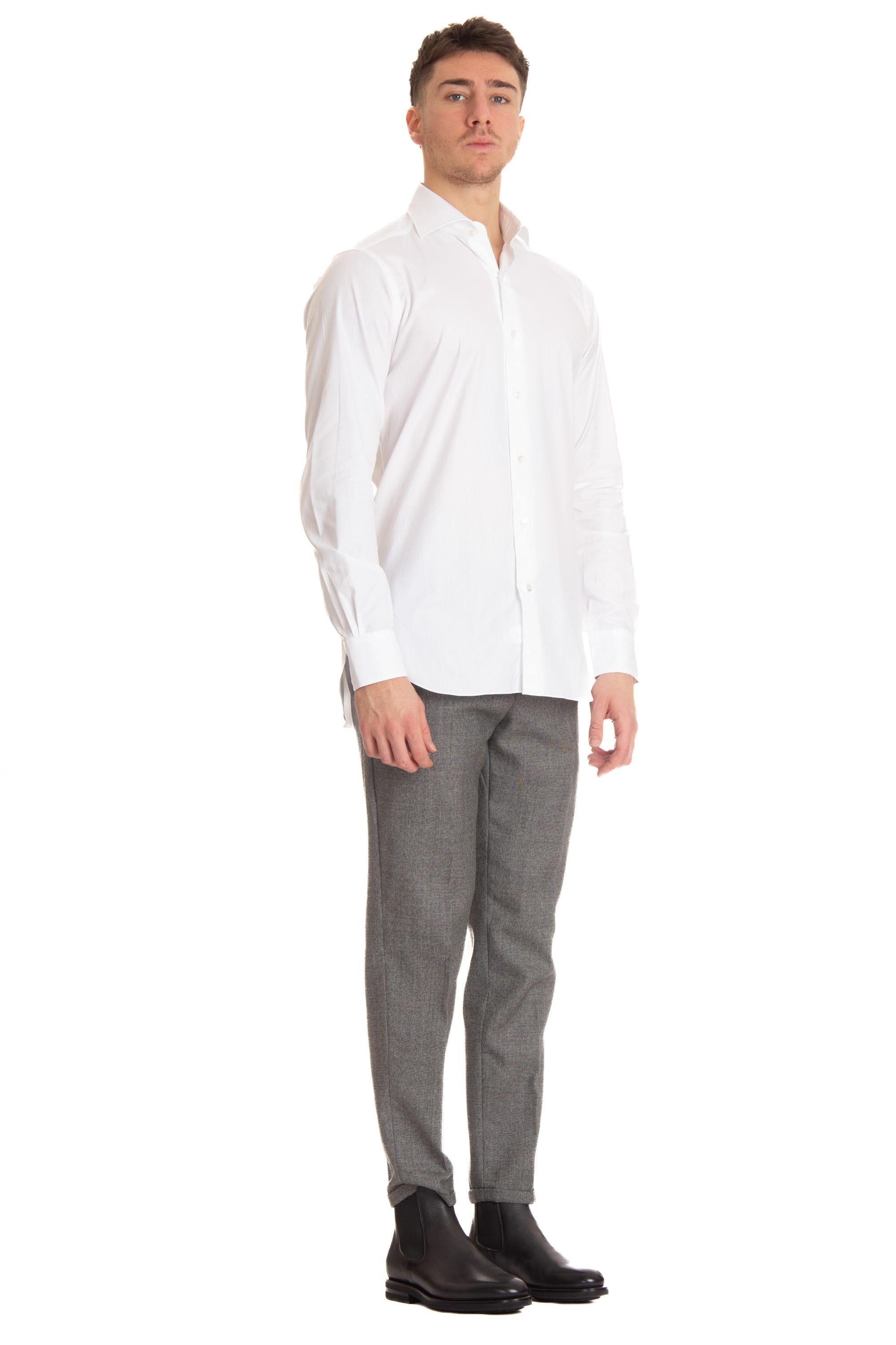 Camicia sartoriale microtrama linea Culto K1U13P0136.85.U BIANCO Barba 